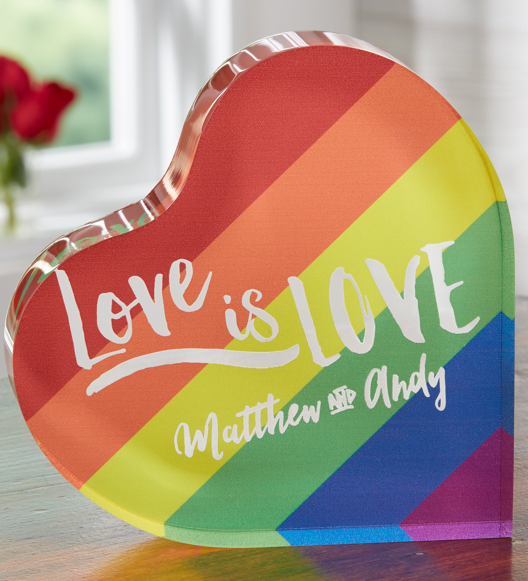 Love Is Love Personalized Colored Keepsake