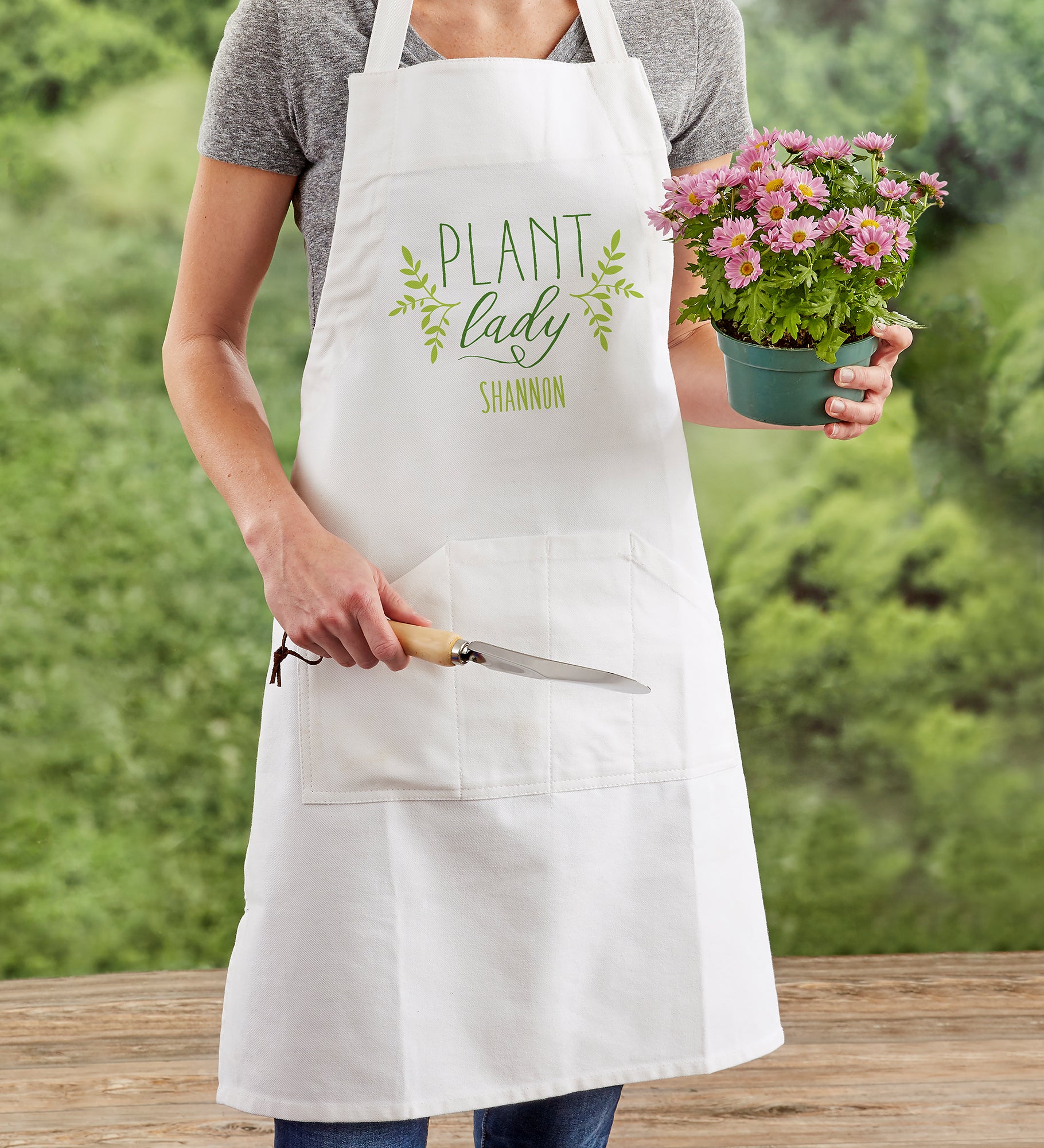 Plant Lady Personalized Gardening Apron