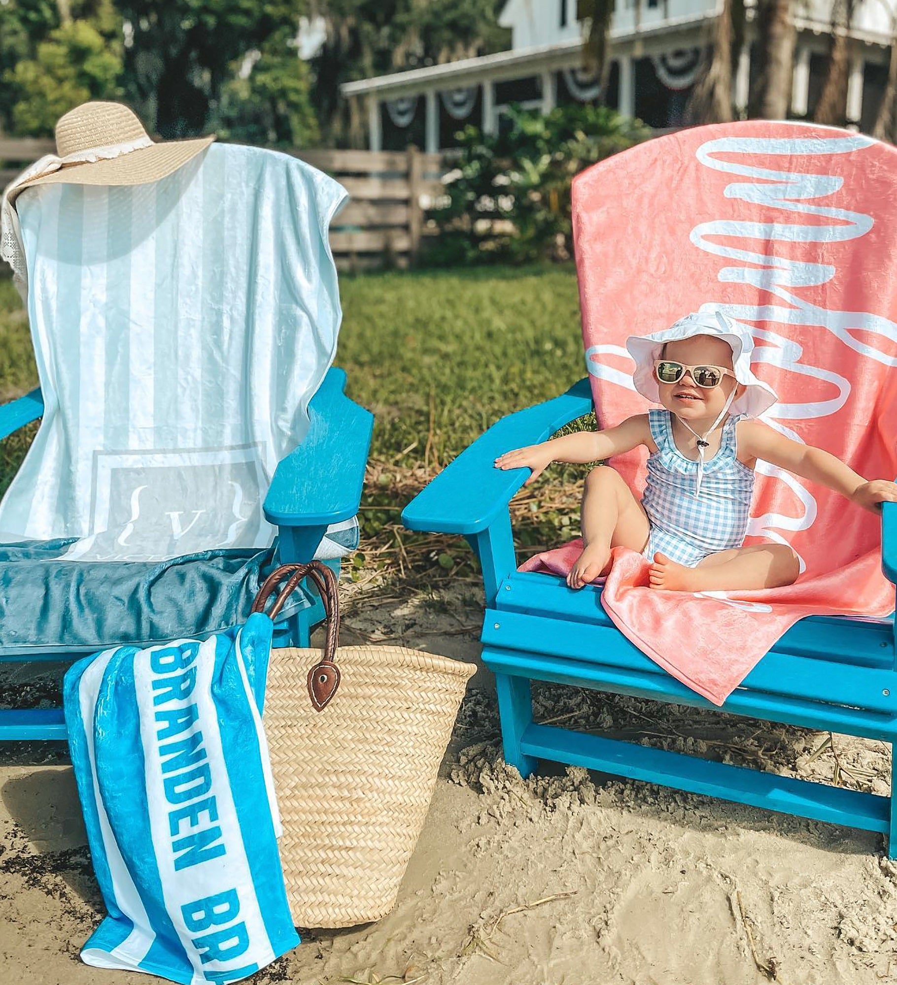 Scripty Style Personalized Beach Towel