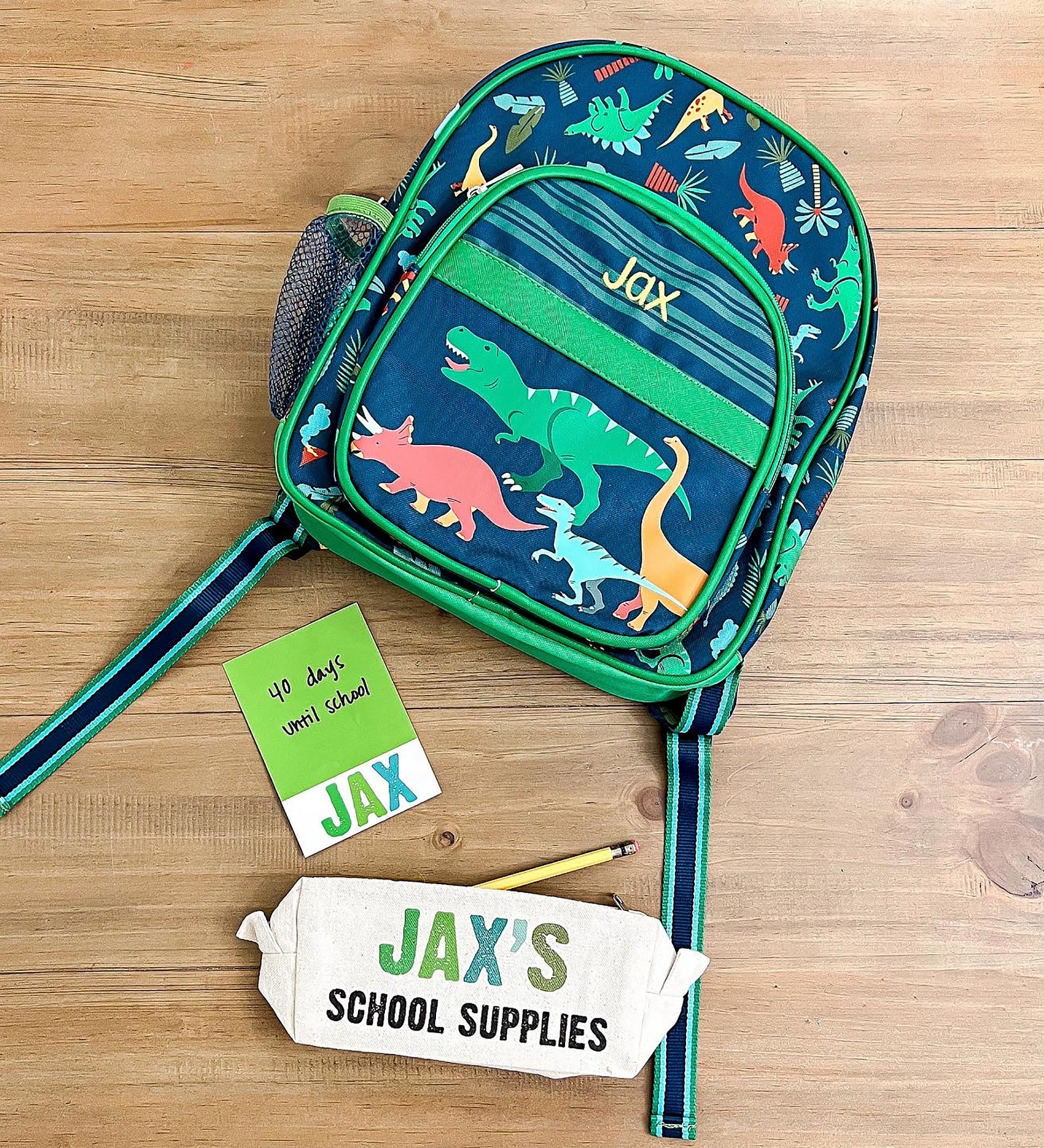 All Mine Personalized Canvas Pencil Case