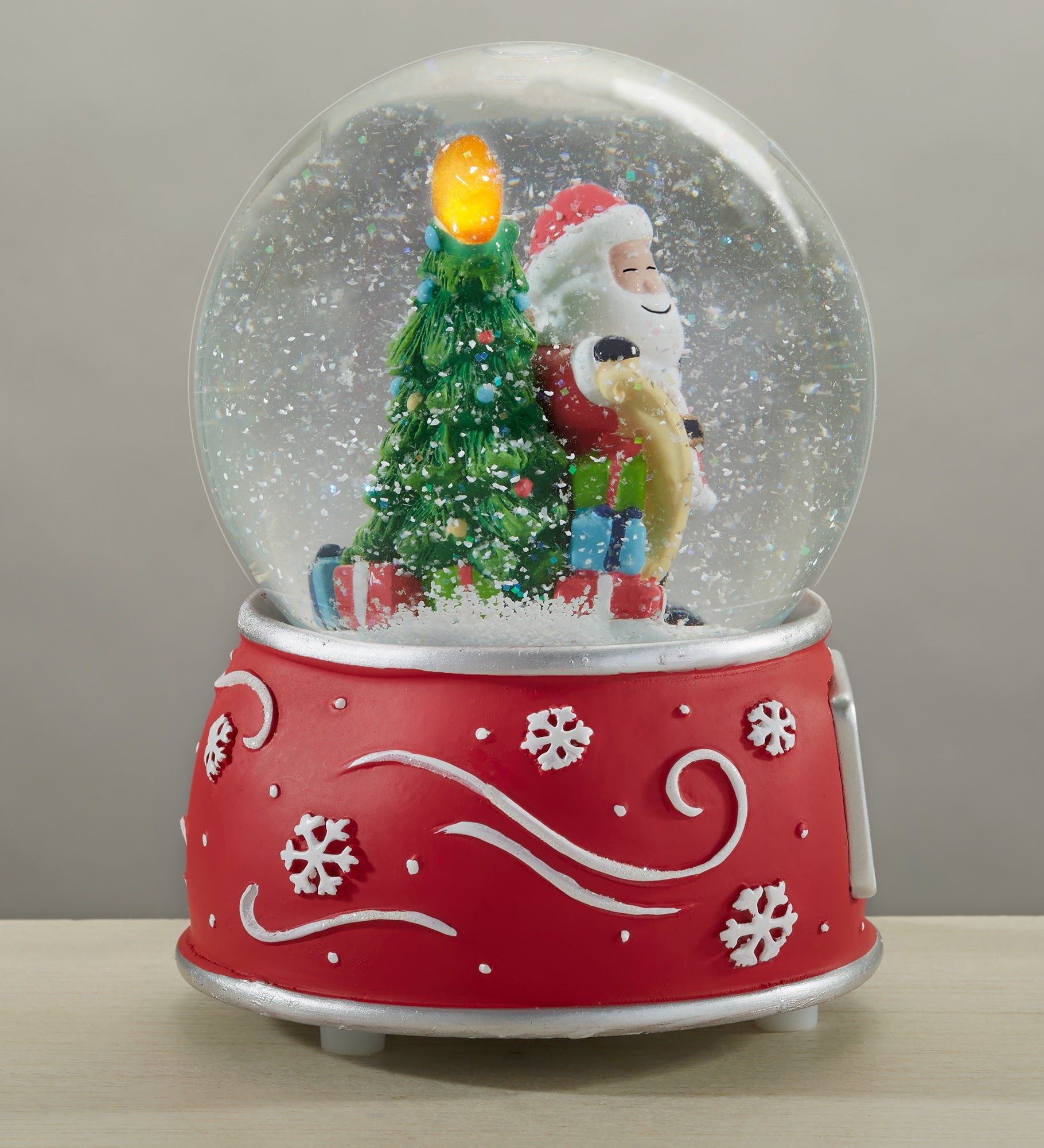 Santa Claus Personalized Light Up Snow Globe