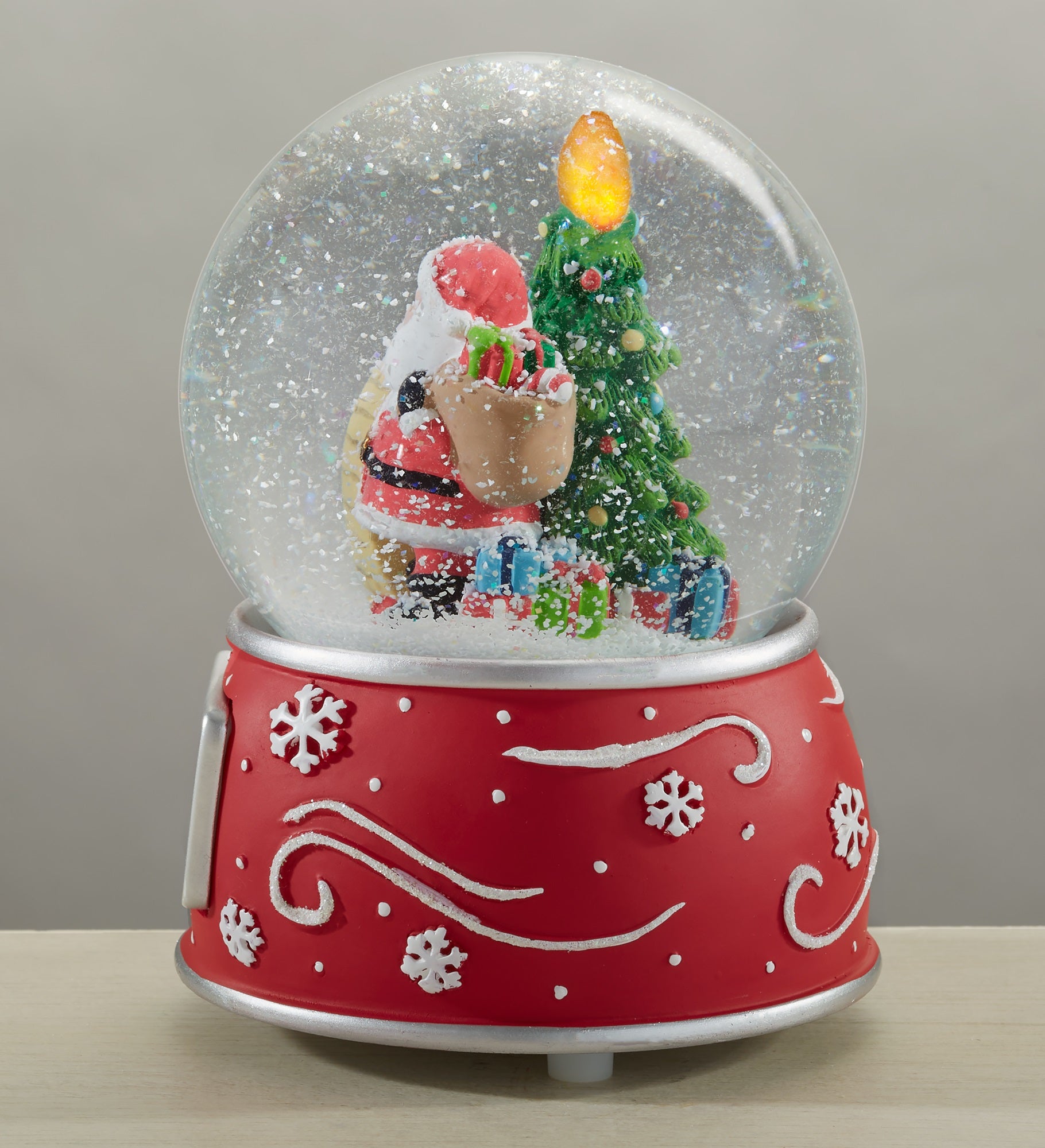 Santa Claus Personalized Light Up Snow Globe