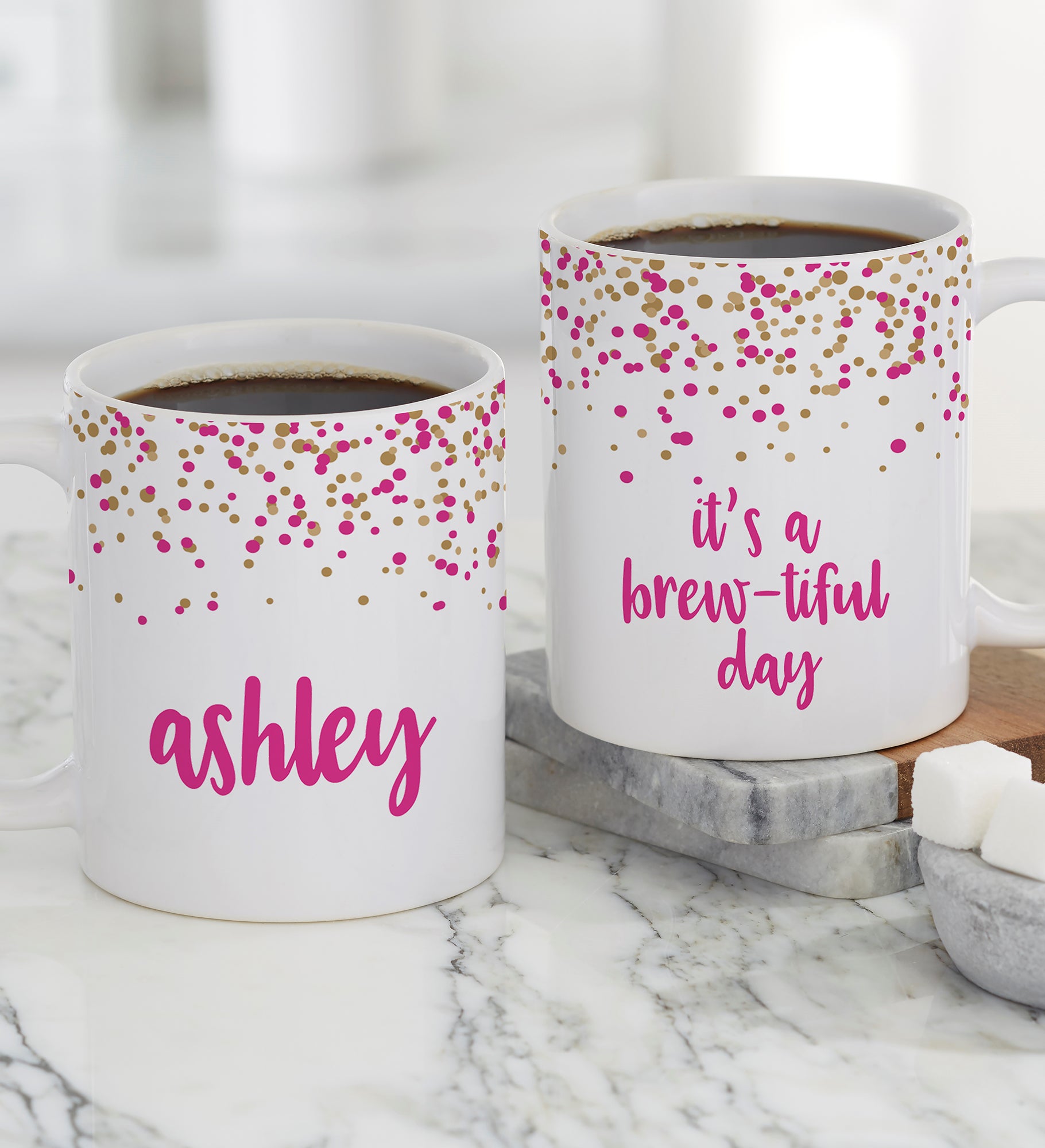 Sparkling Name Personalized Coffee Mugs
