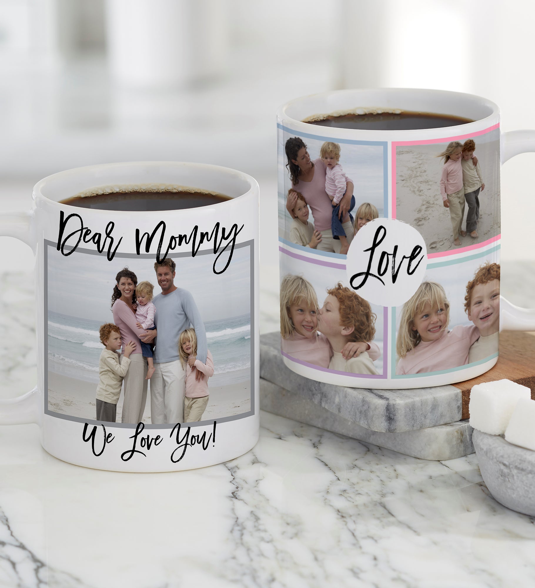 Love Photo Collage Personalized Coffee Mugs For Her