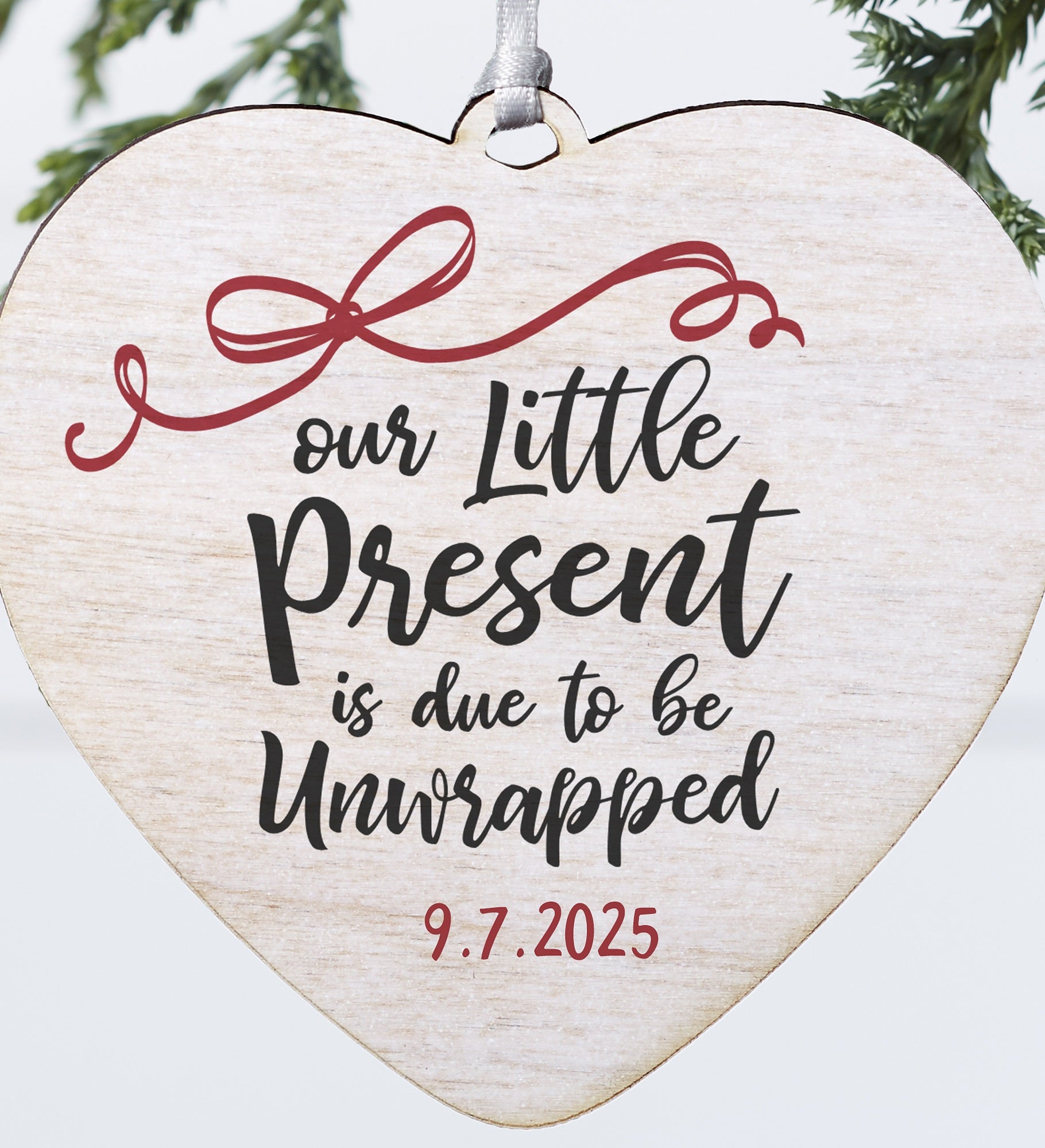 Our Little Present Personalized Expecting Ornament