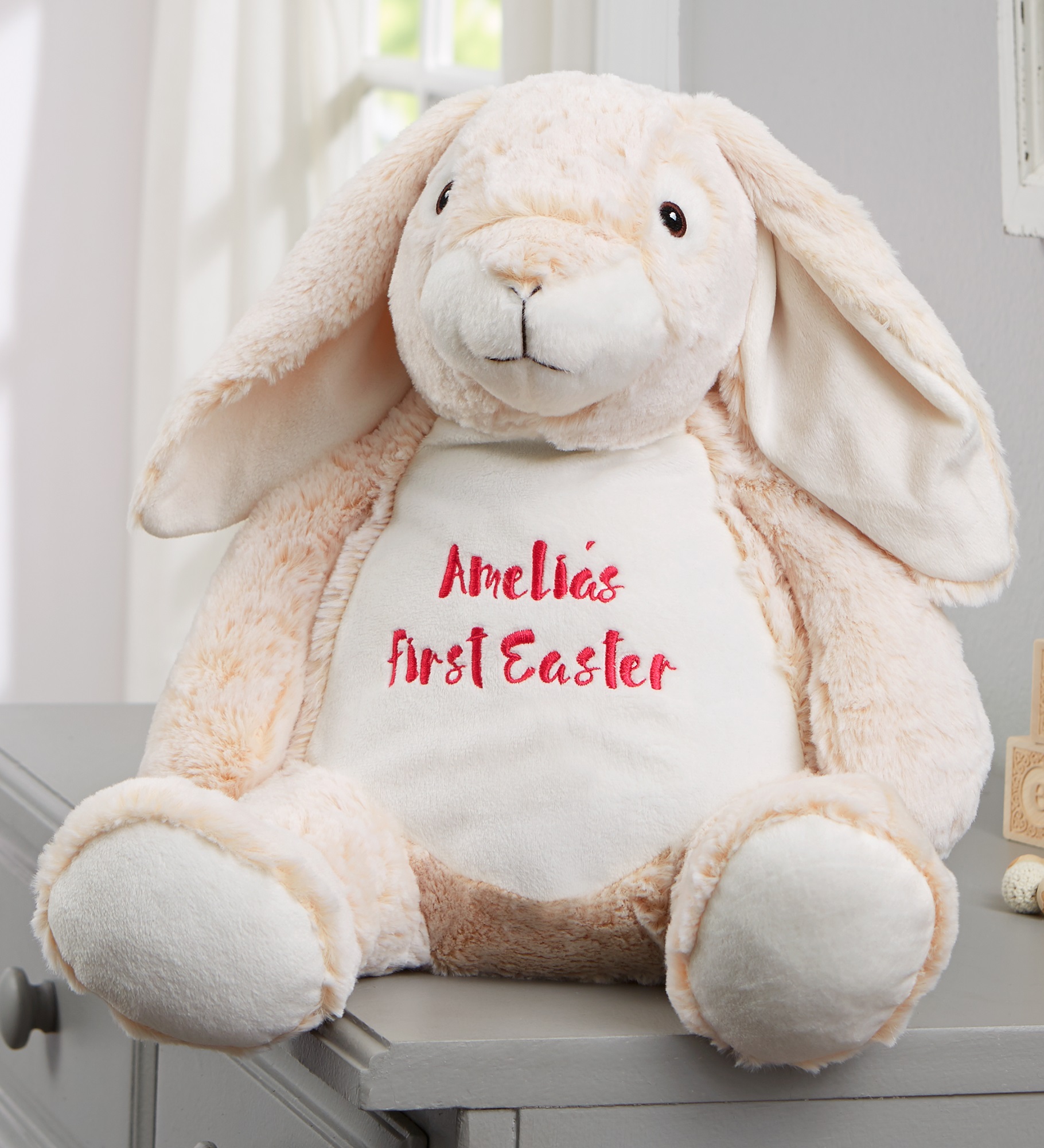 Personalized 16" Plush First Easter Bunny