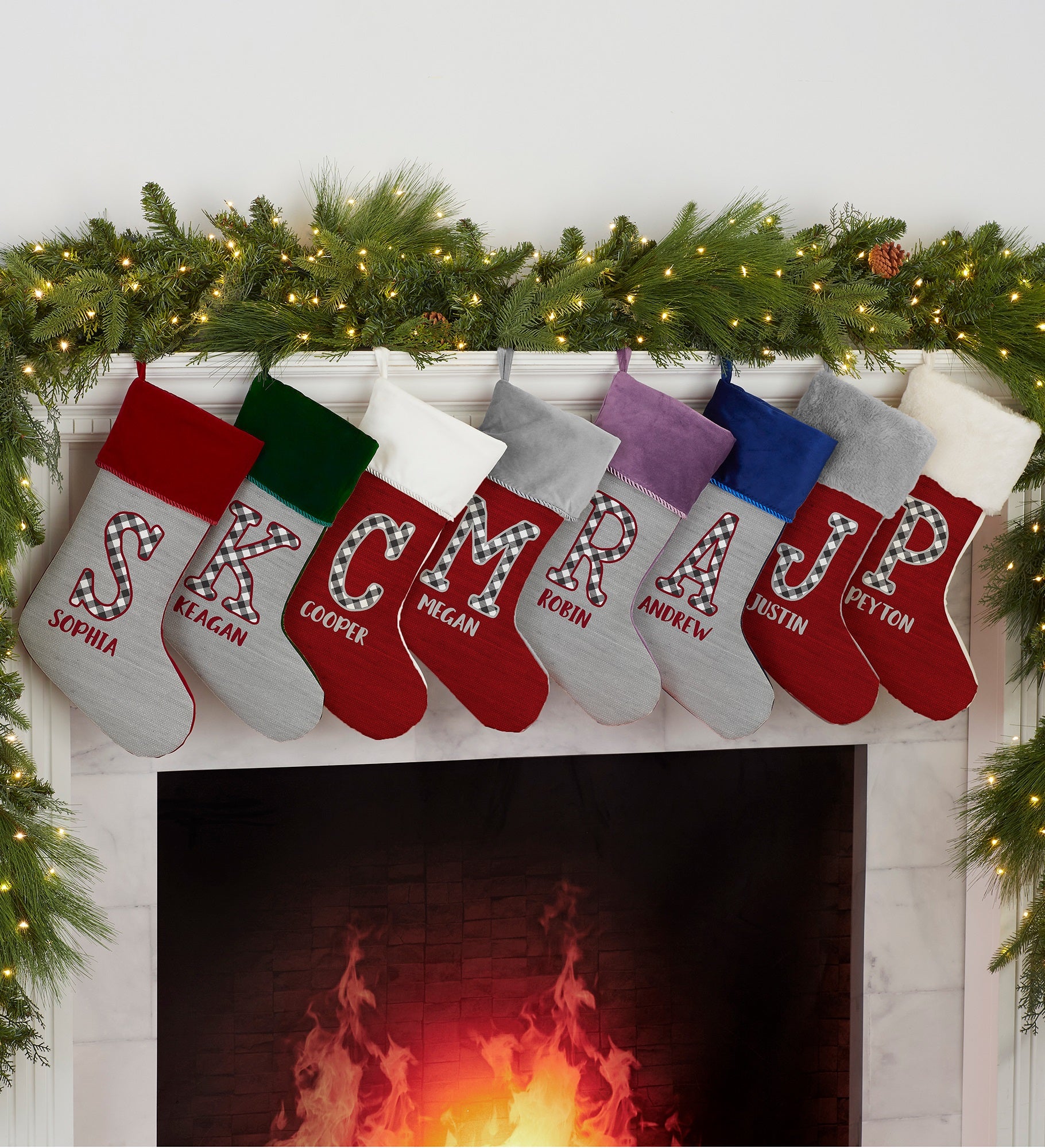 Farmhouse Christmas Personalized Christmas Stockings