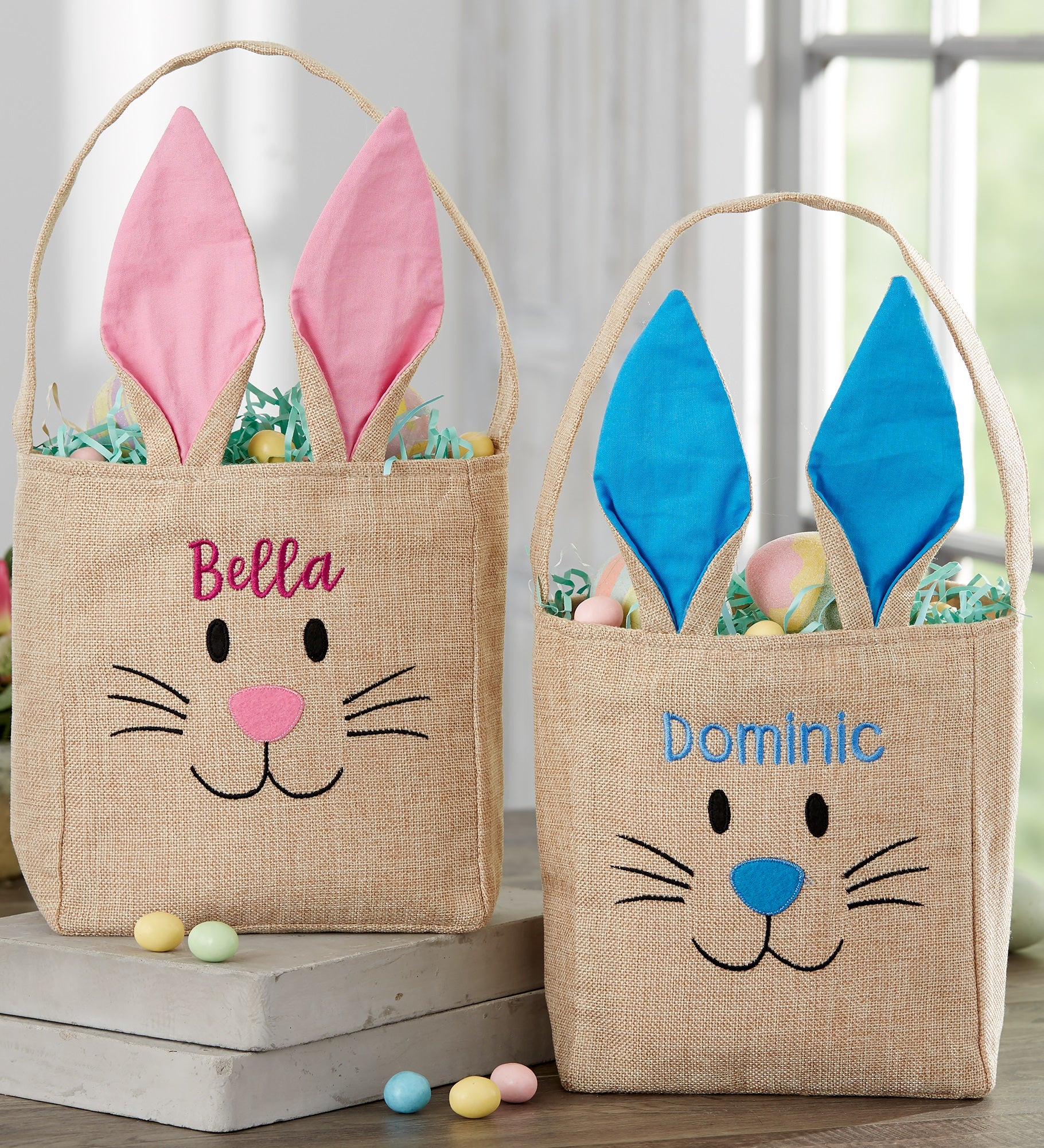 Bunny Face Personalized Easter Treat Bag