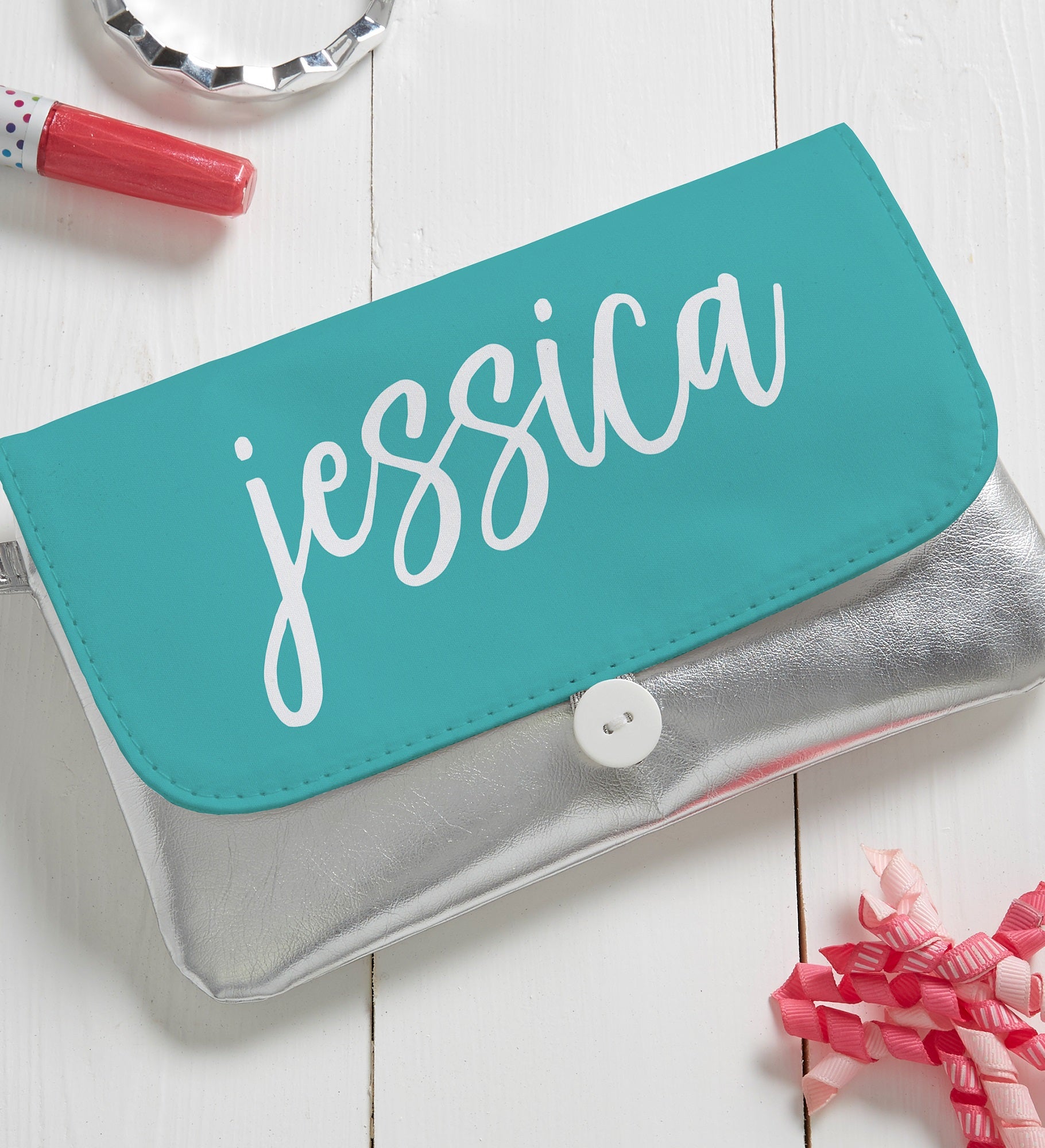 Scripty Style Personalized Wristlet