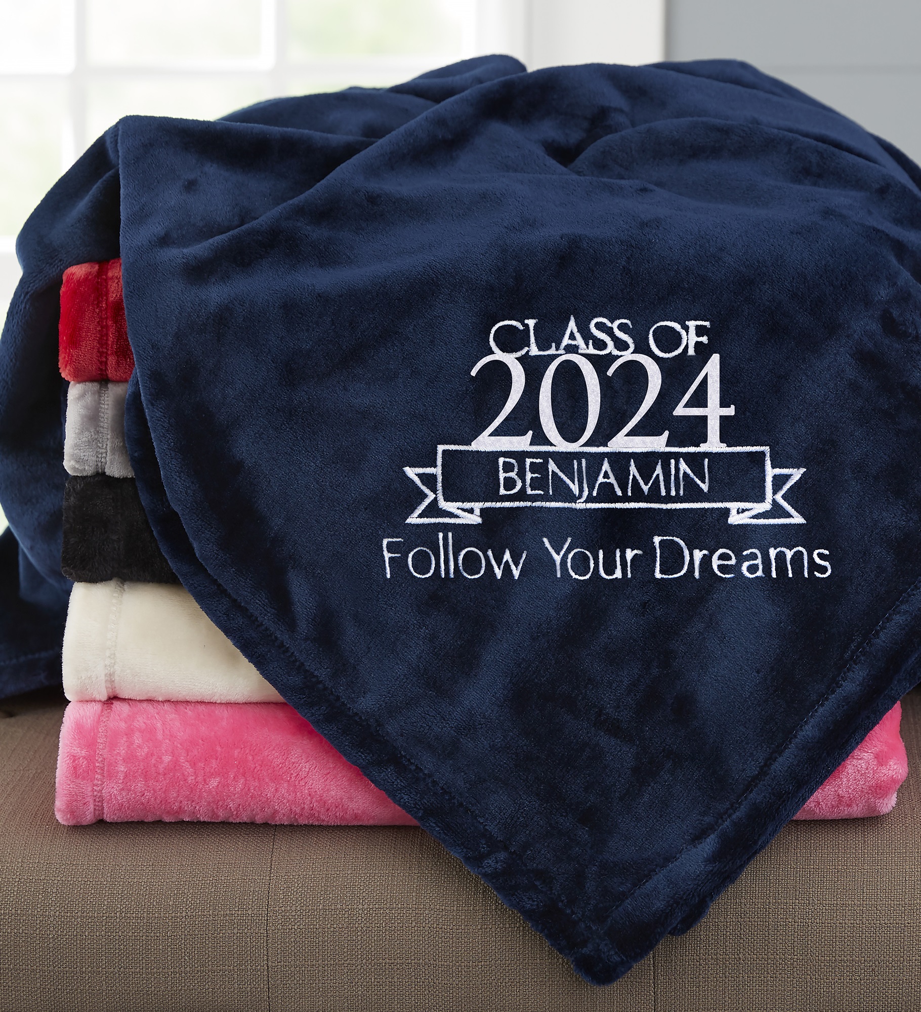 Graduation Personalized Fleece Blanket