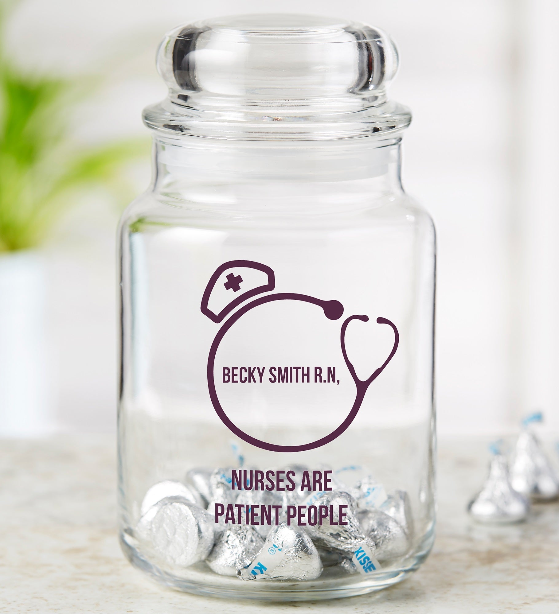 Nurse Icon Personalized Treat Jar