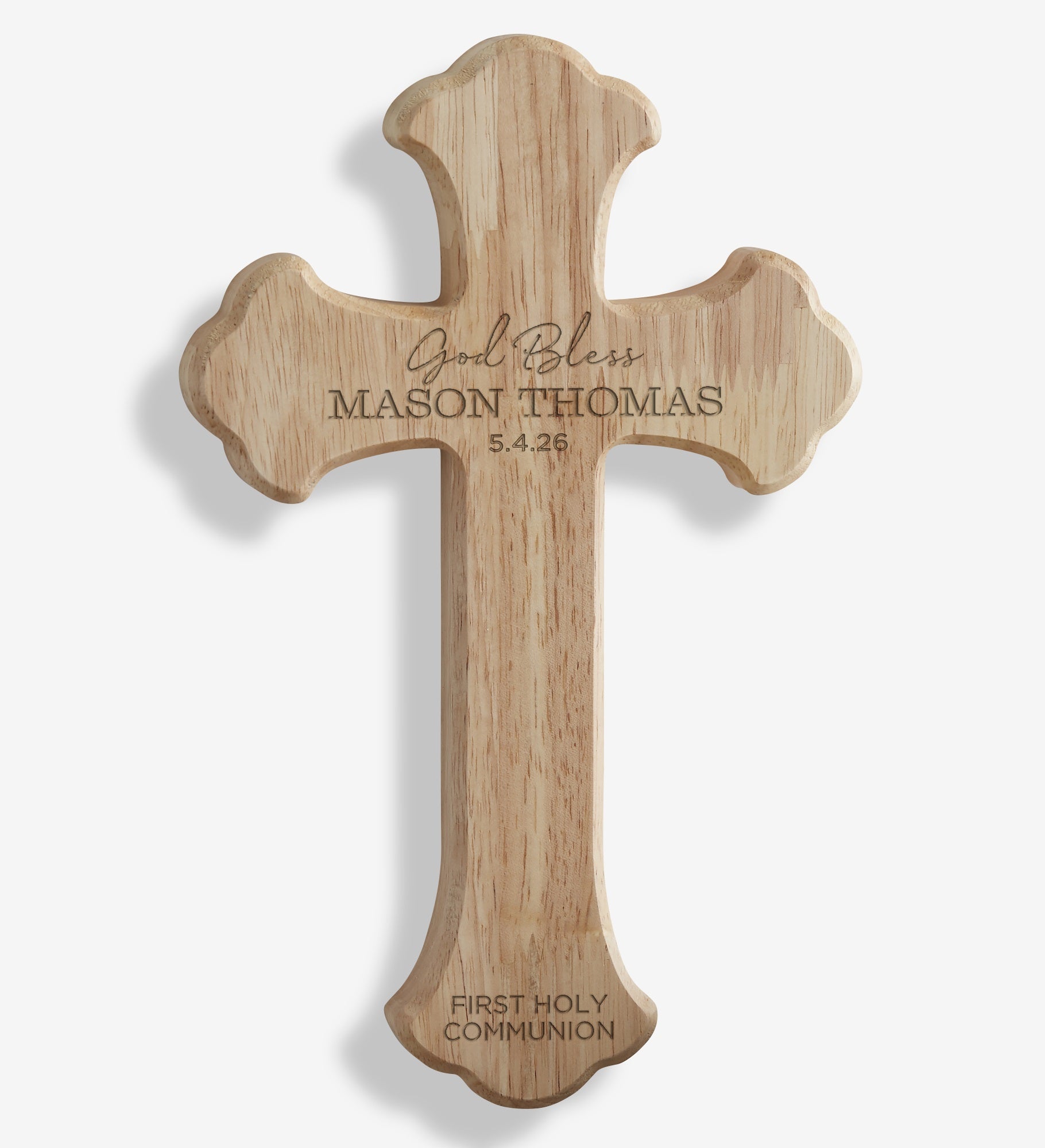 First Communion Personalized Wood Cross