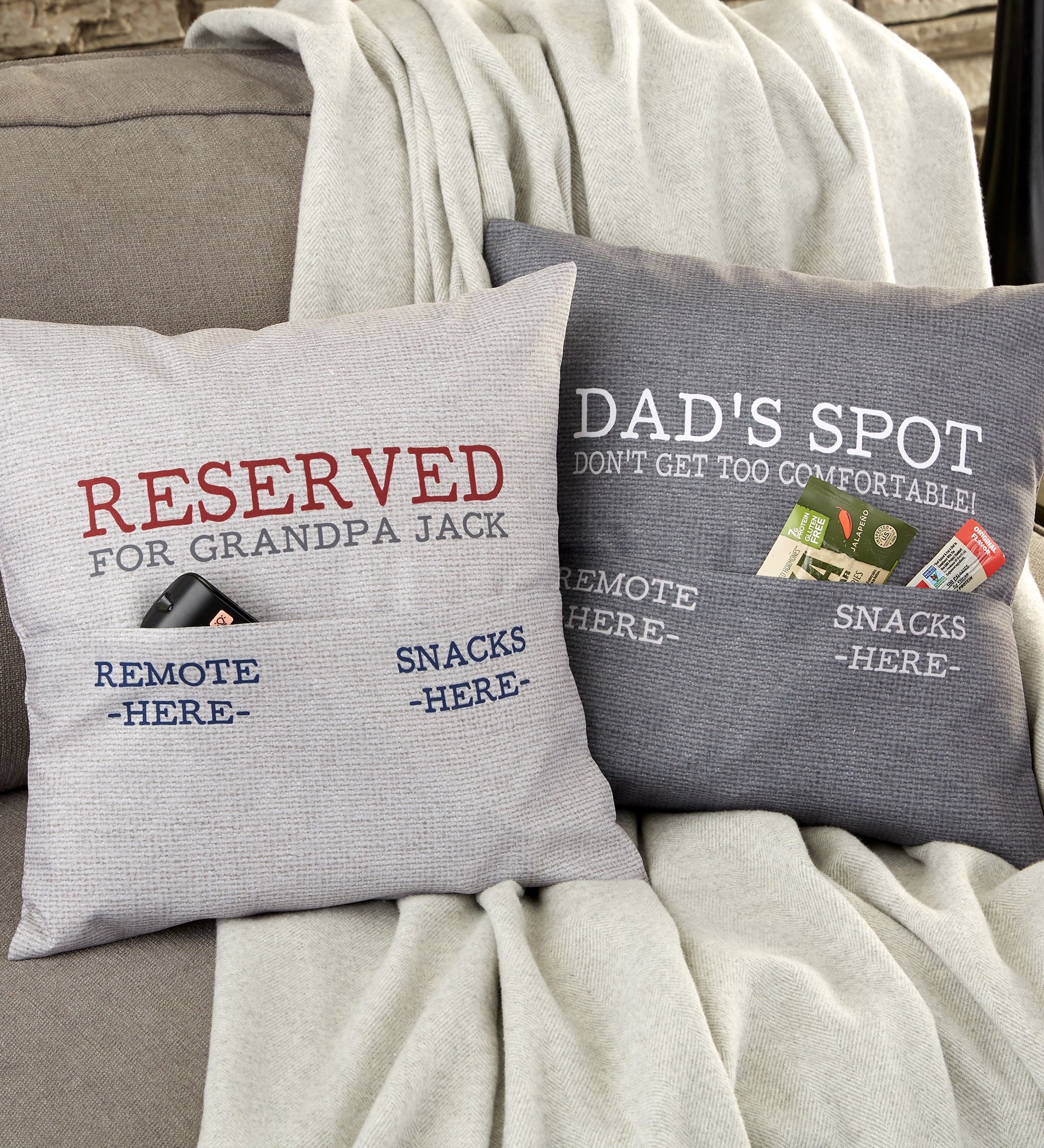 For Him Personalized Pocket Pillow