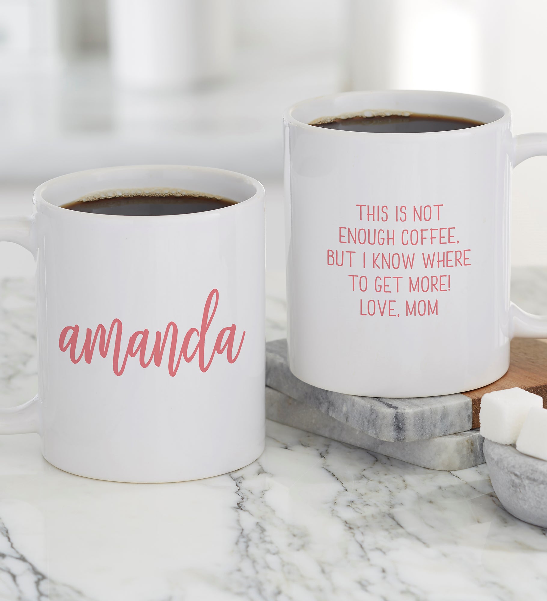 Scripty Style Personalized Coffee Mugs