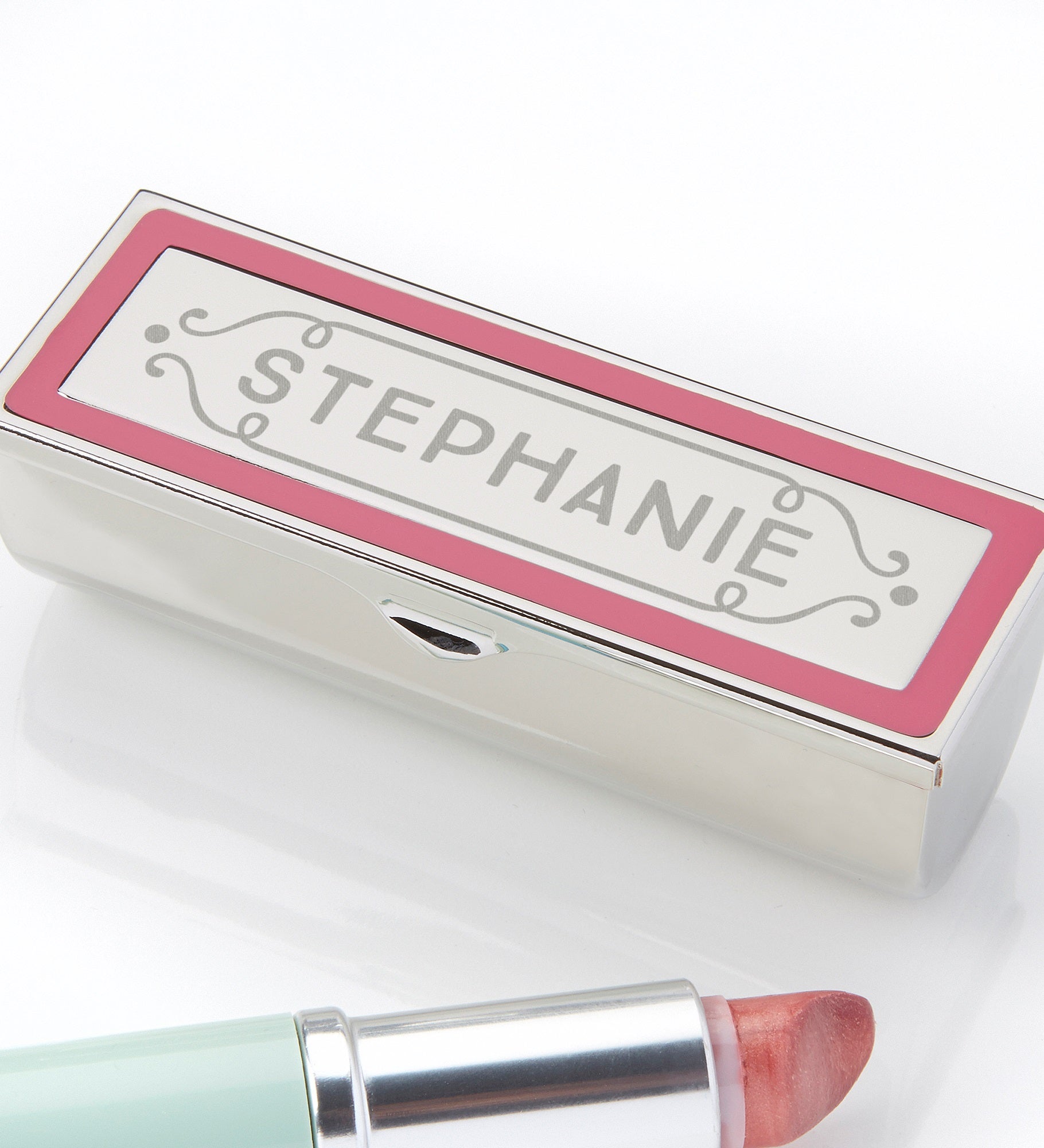 Scroll Engraved Lipstick Case