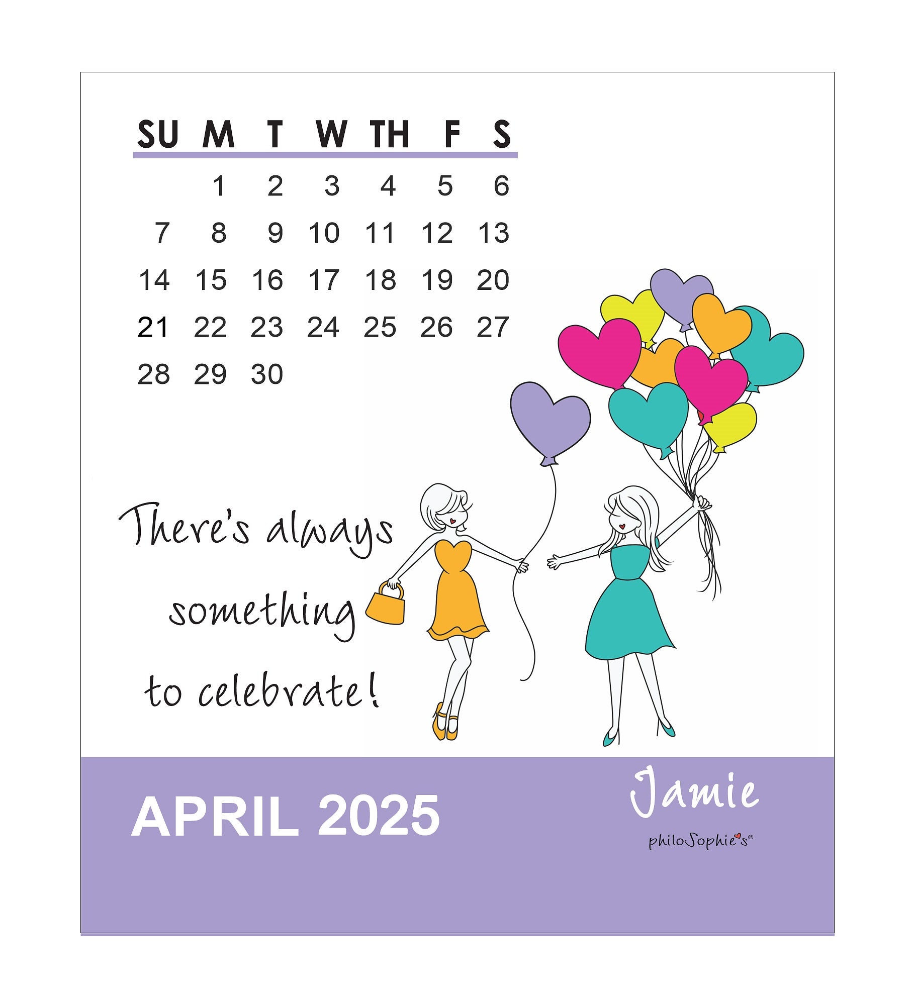 philo Sophie's® Personalized Desk Calendar