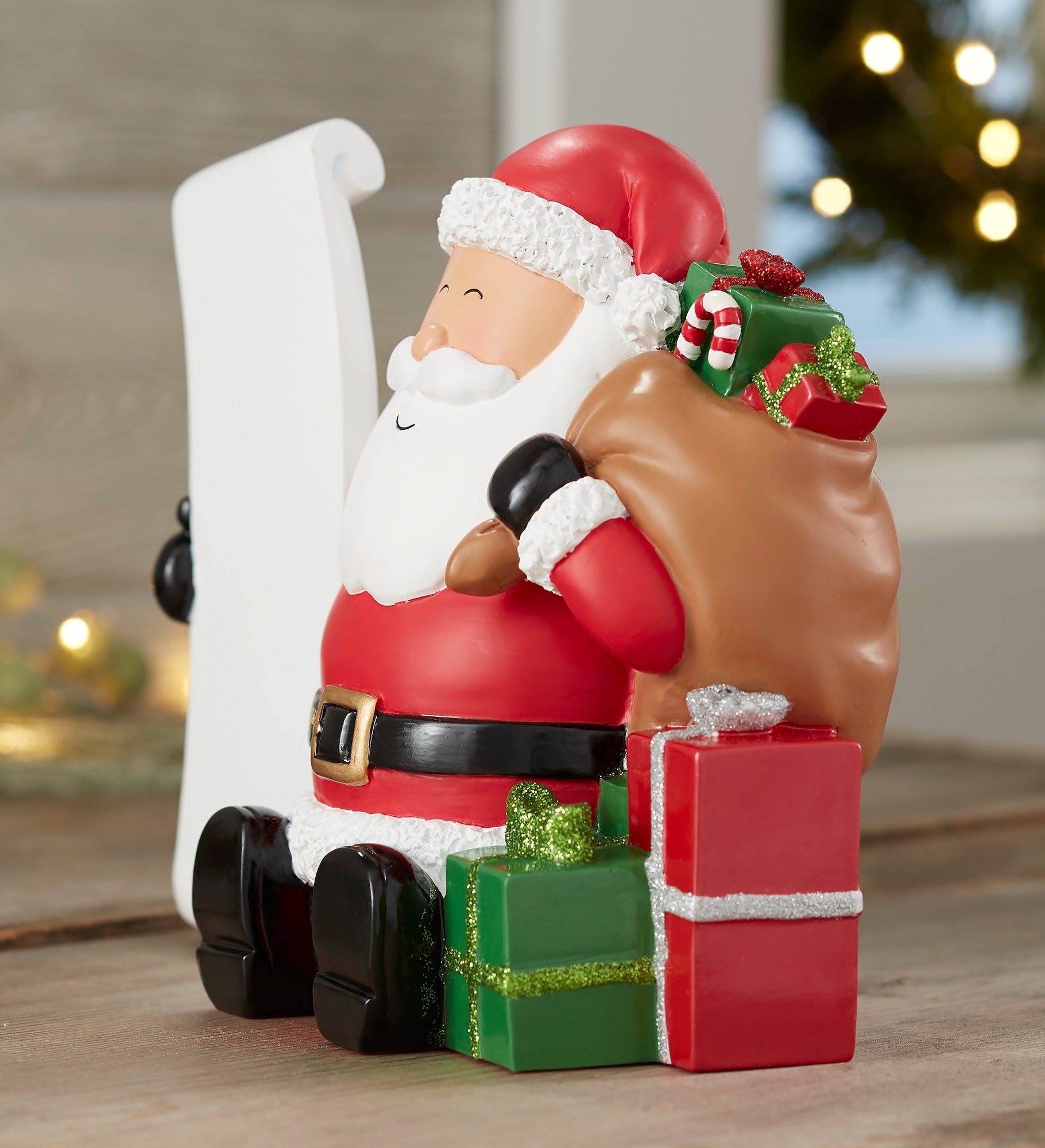 Santa's Nice List Personalized 3 D Resin Shelf Sitter