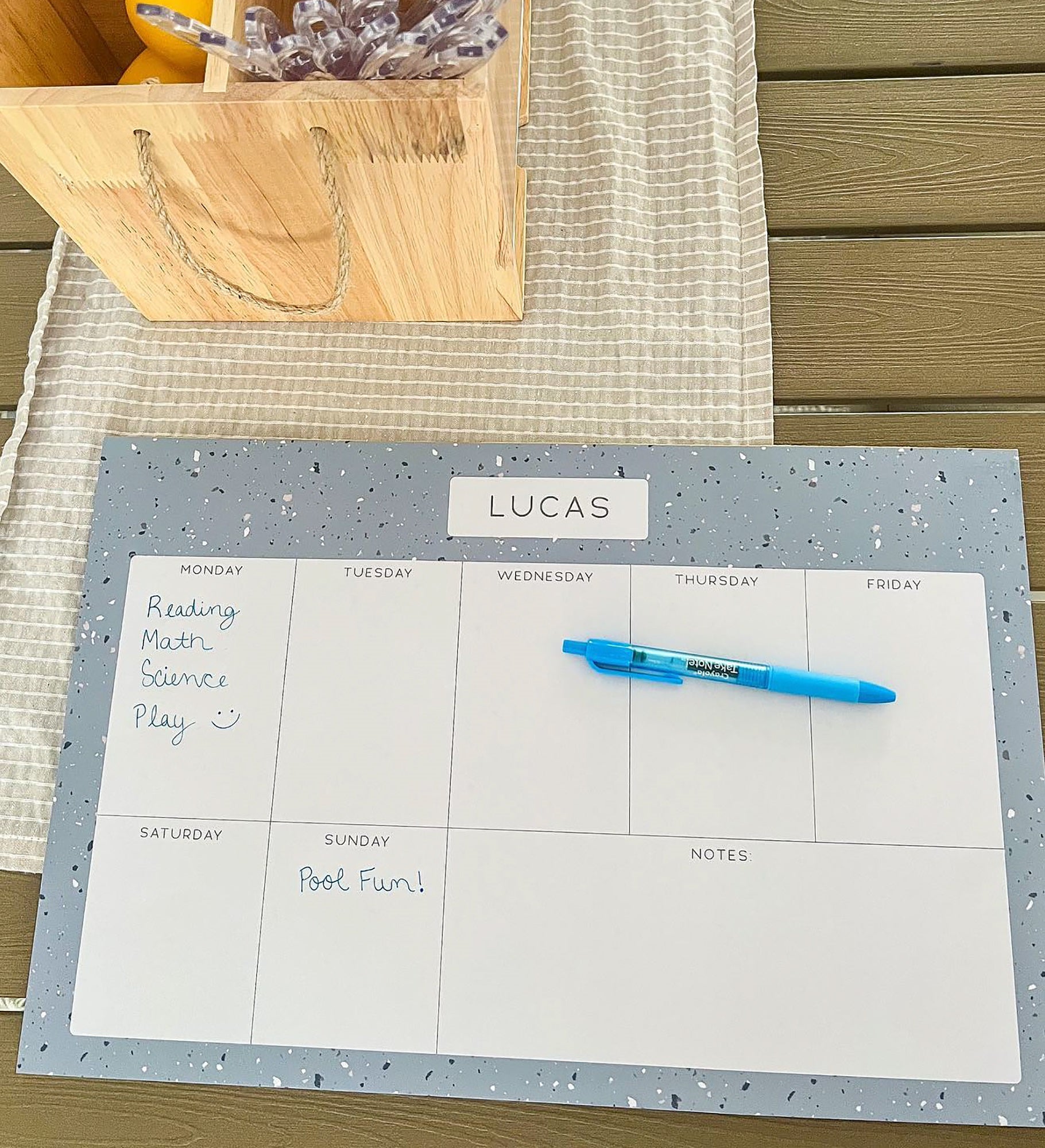 Terrazzo Personalized Weekly Planner