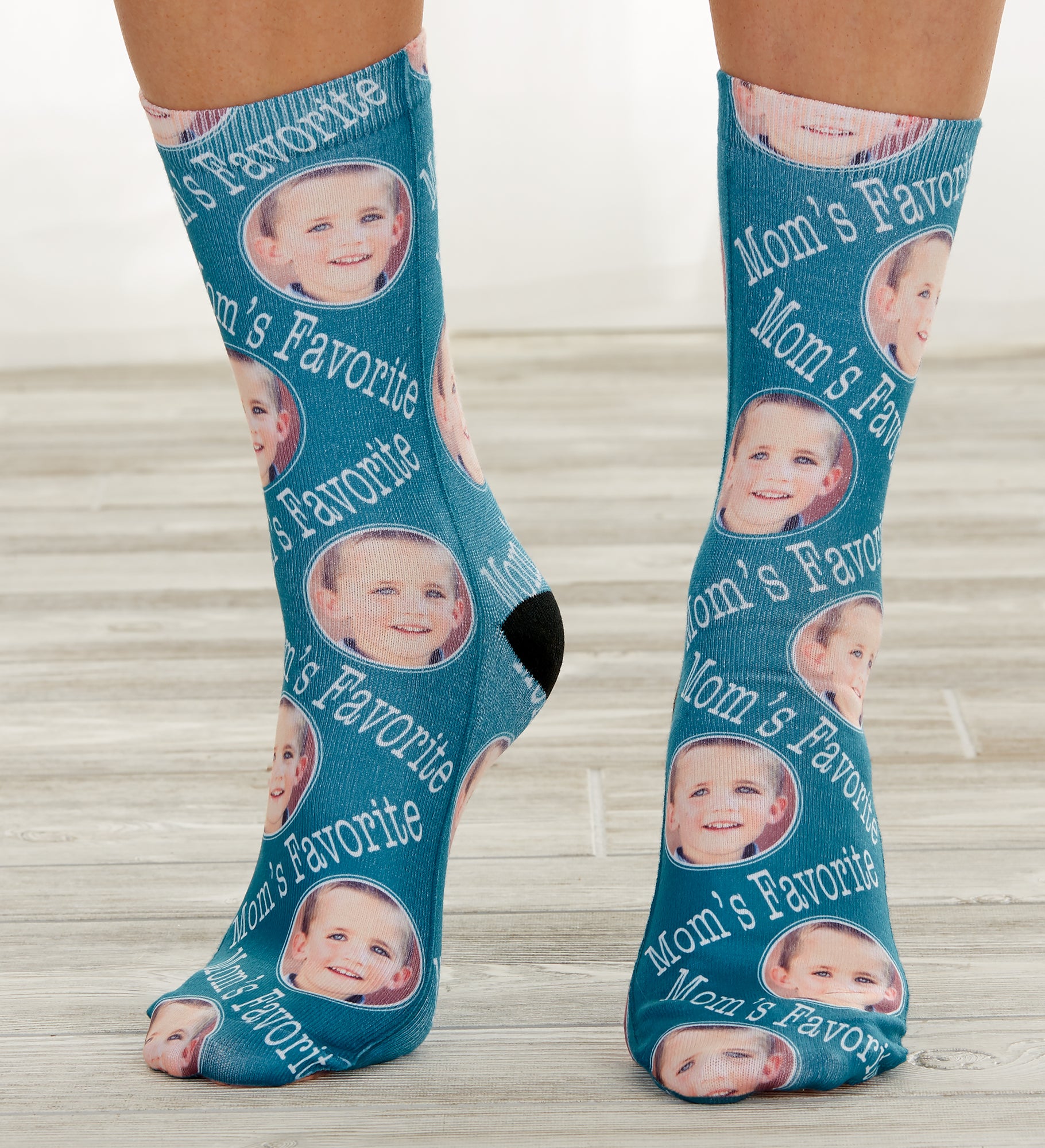 For Her Personalized Photo Adult Socks