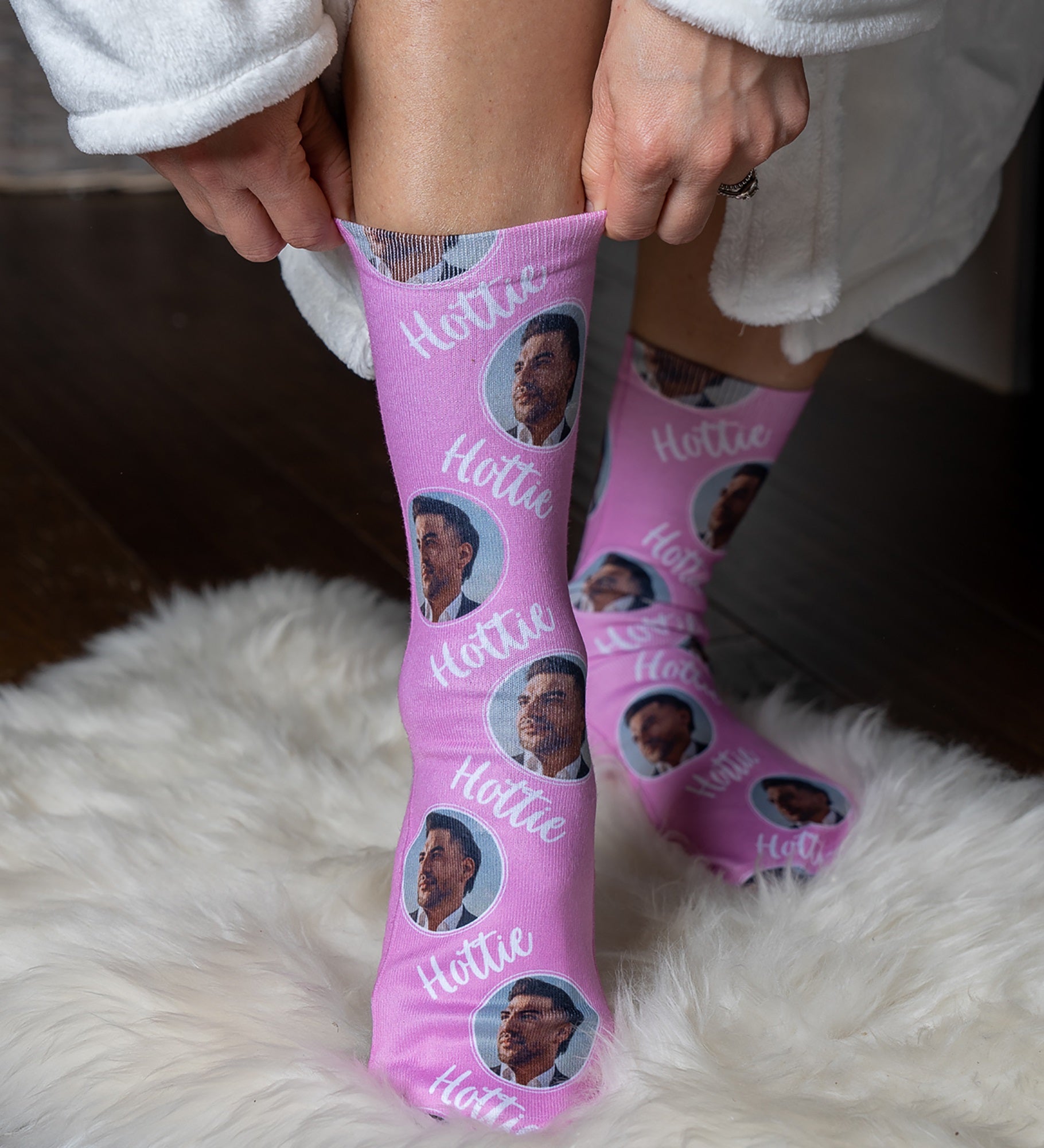 Personalized Romantic Photo Adult Socks