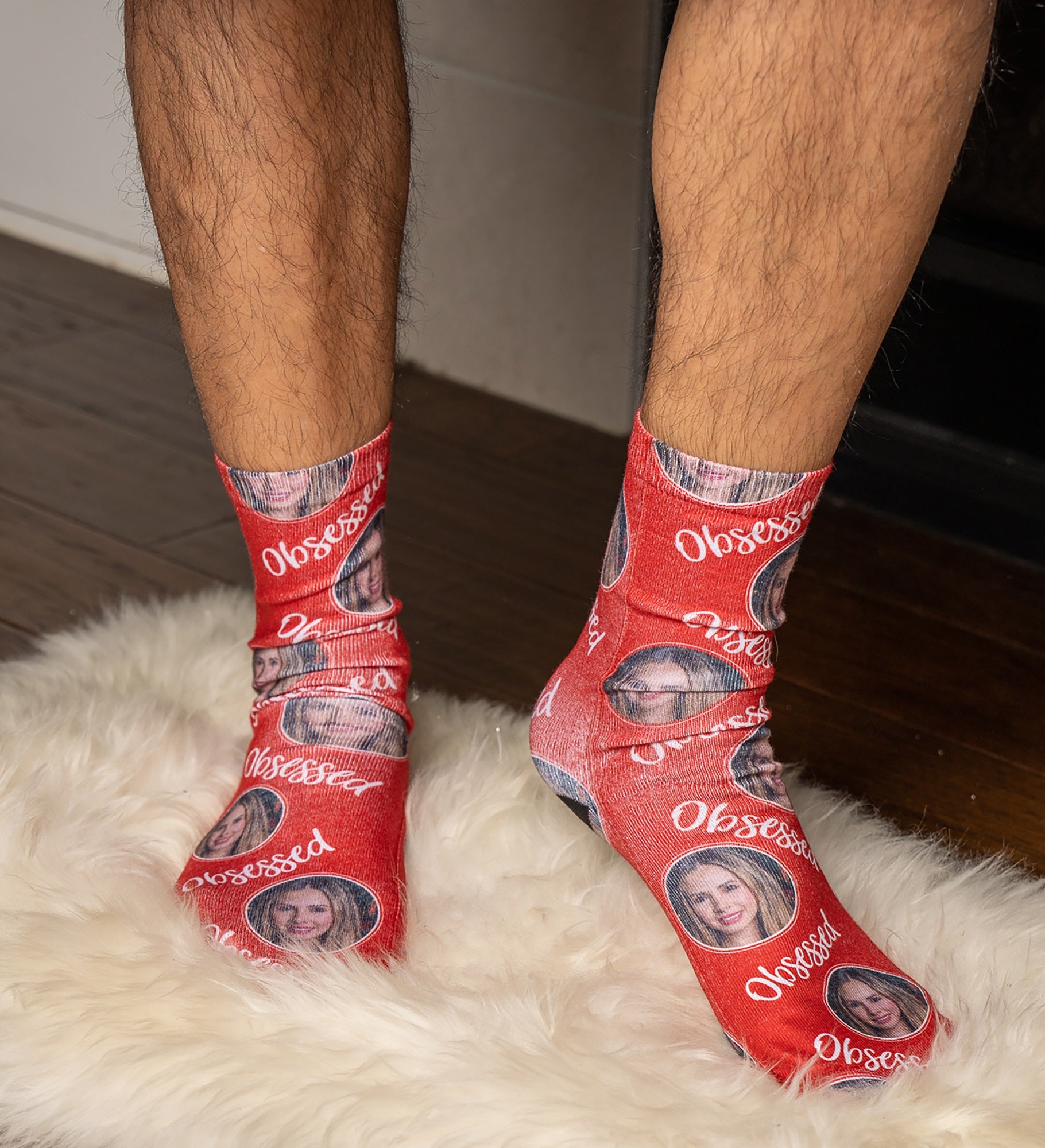 Personalized Romantic Photo Adult Socks