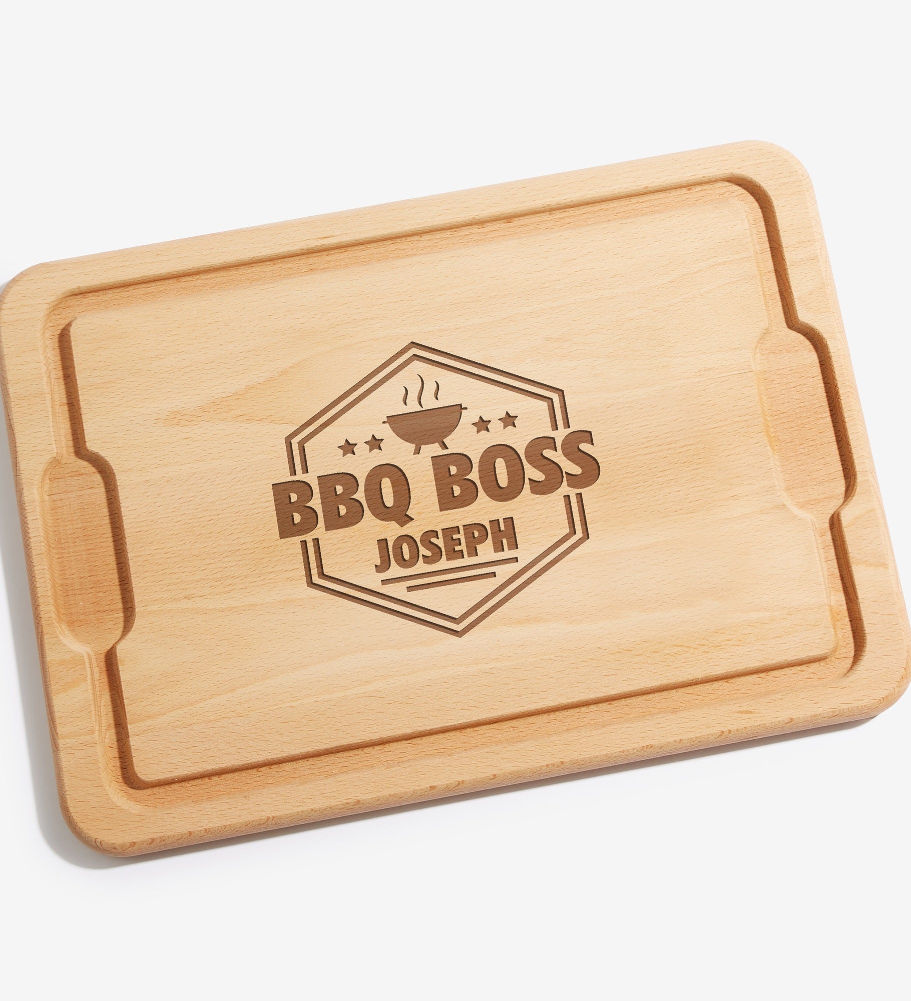 BBQ Boss Personalized Hardwood Cutting Board