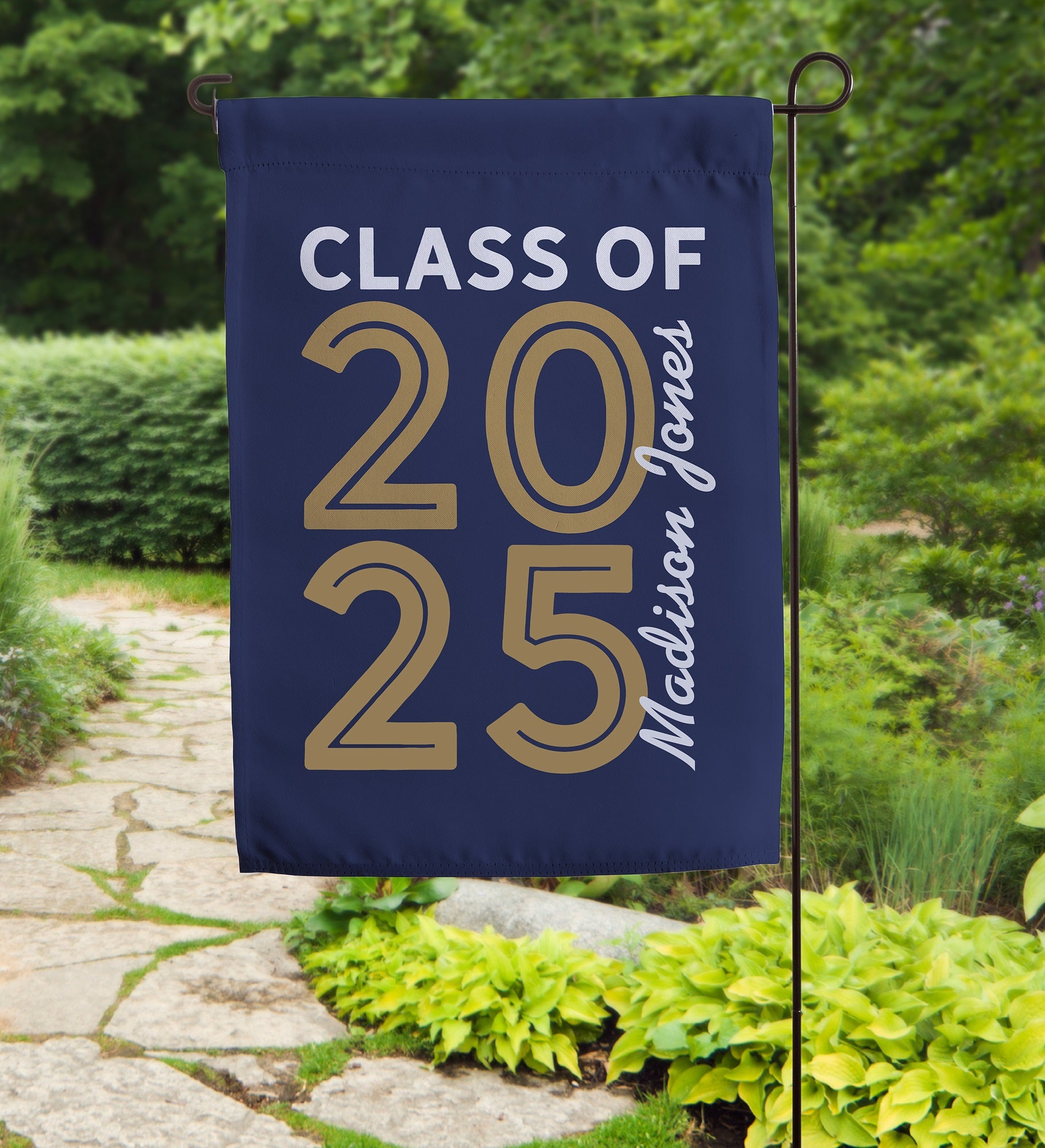 Graduating Class Of Personalized Garden Flag