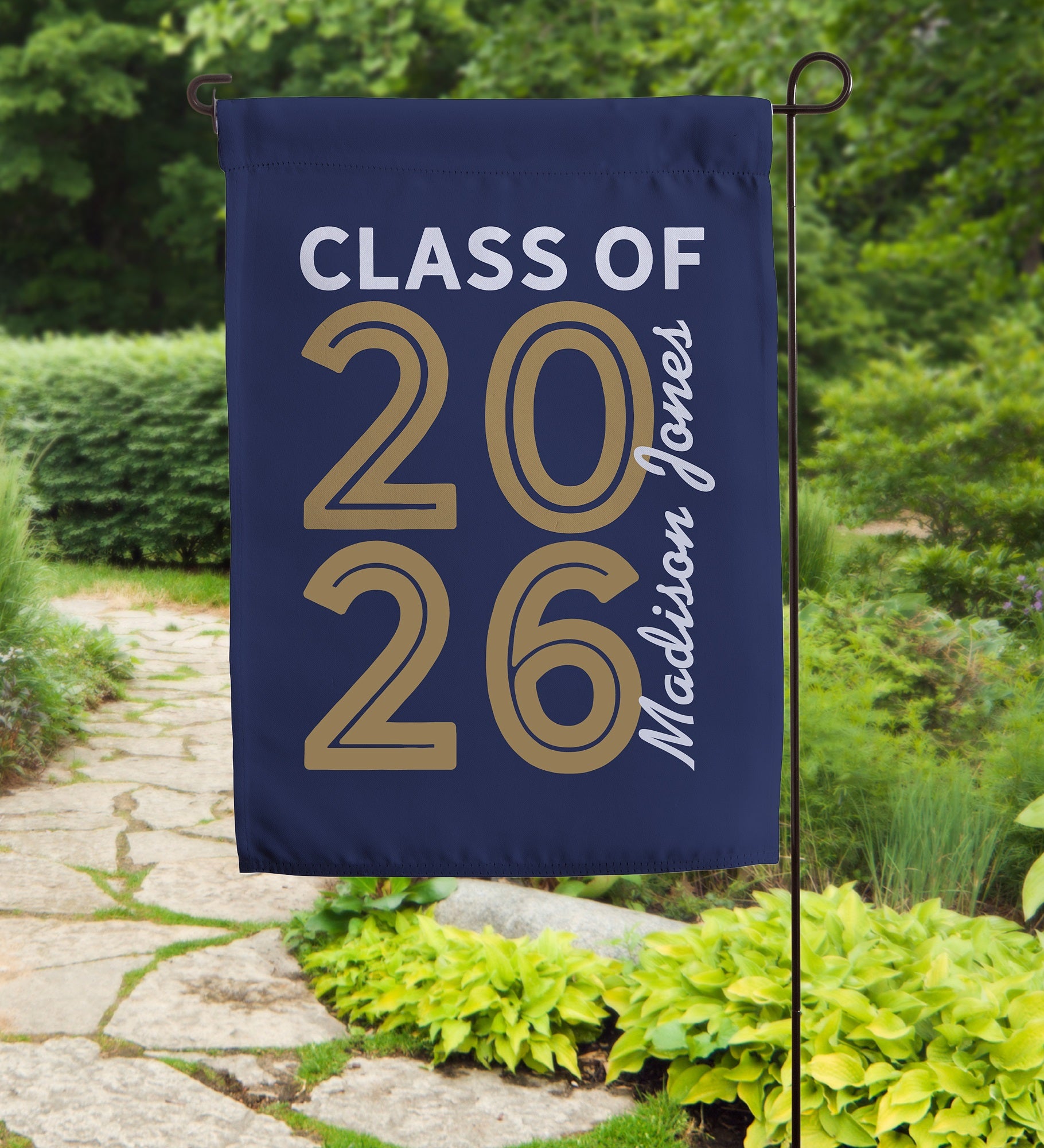 Graduating Class Of Personalized Garden Flag
