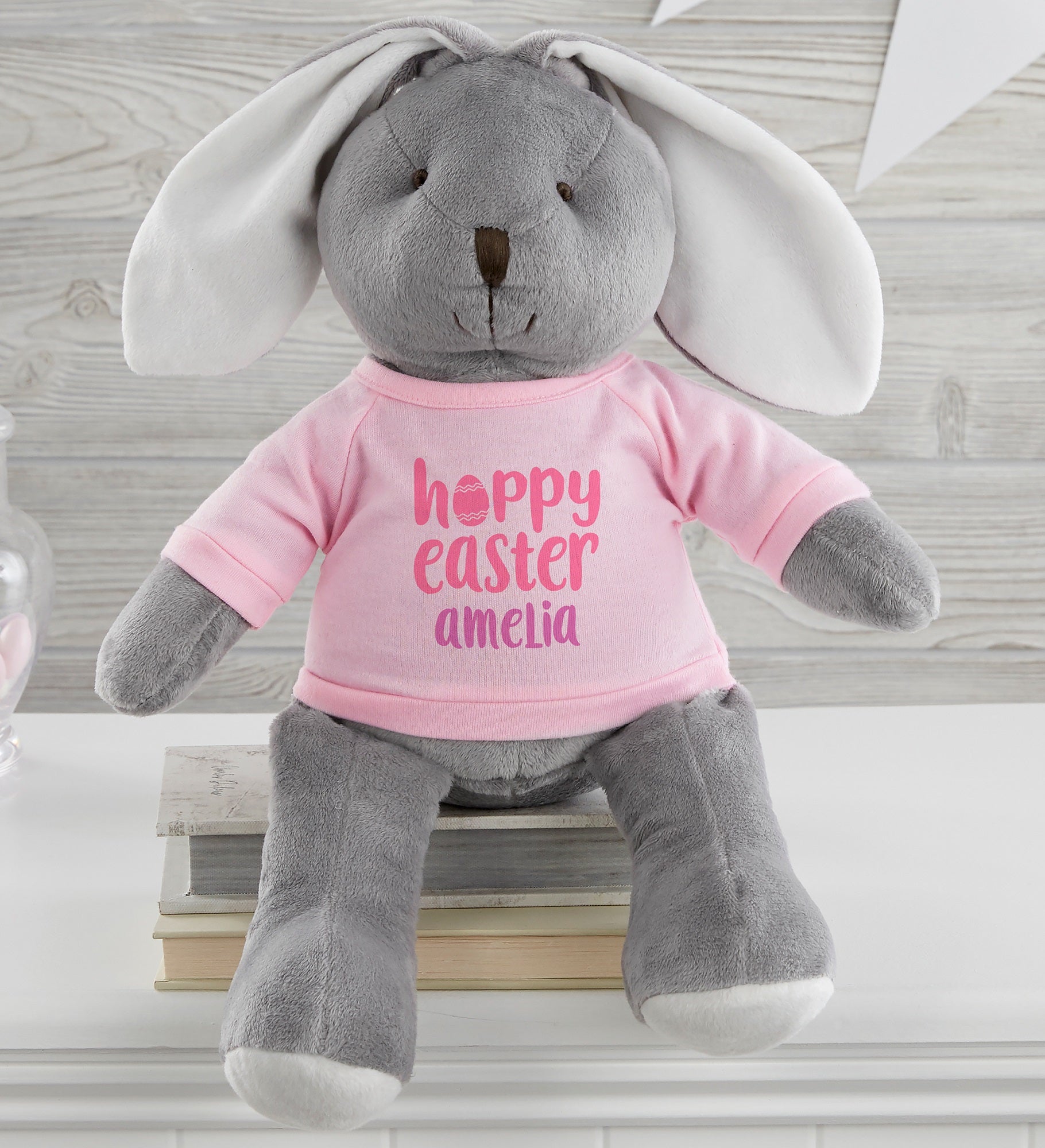 Hoppy Easter Personalized Plush Bunny