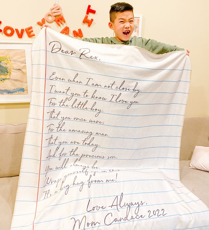 Letter To Mom Personalized Blanket