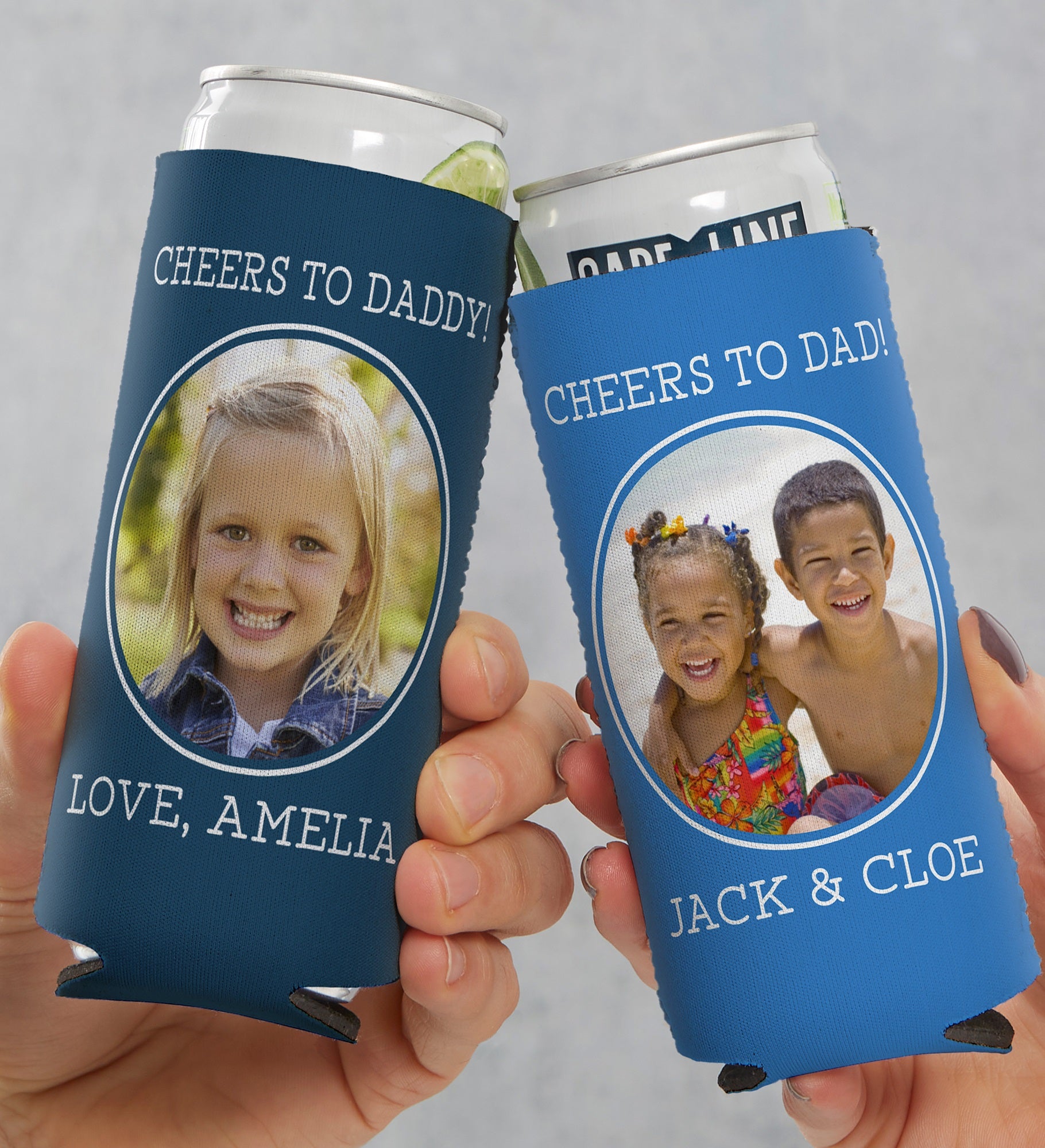 Photo Message For Him Slim Can Cooler