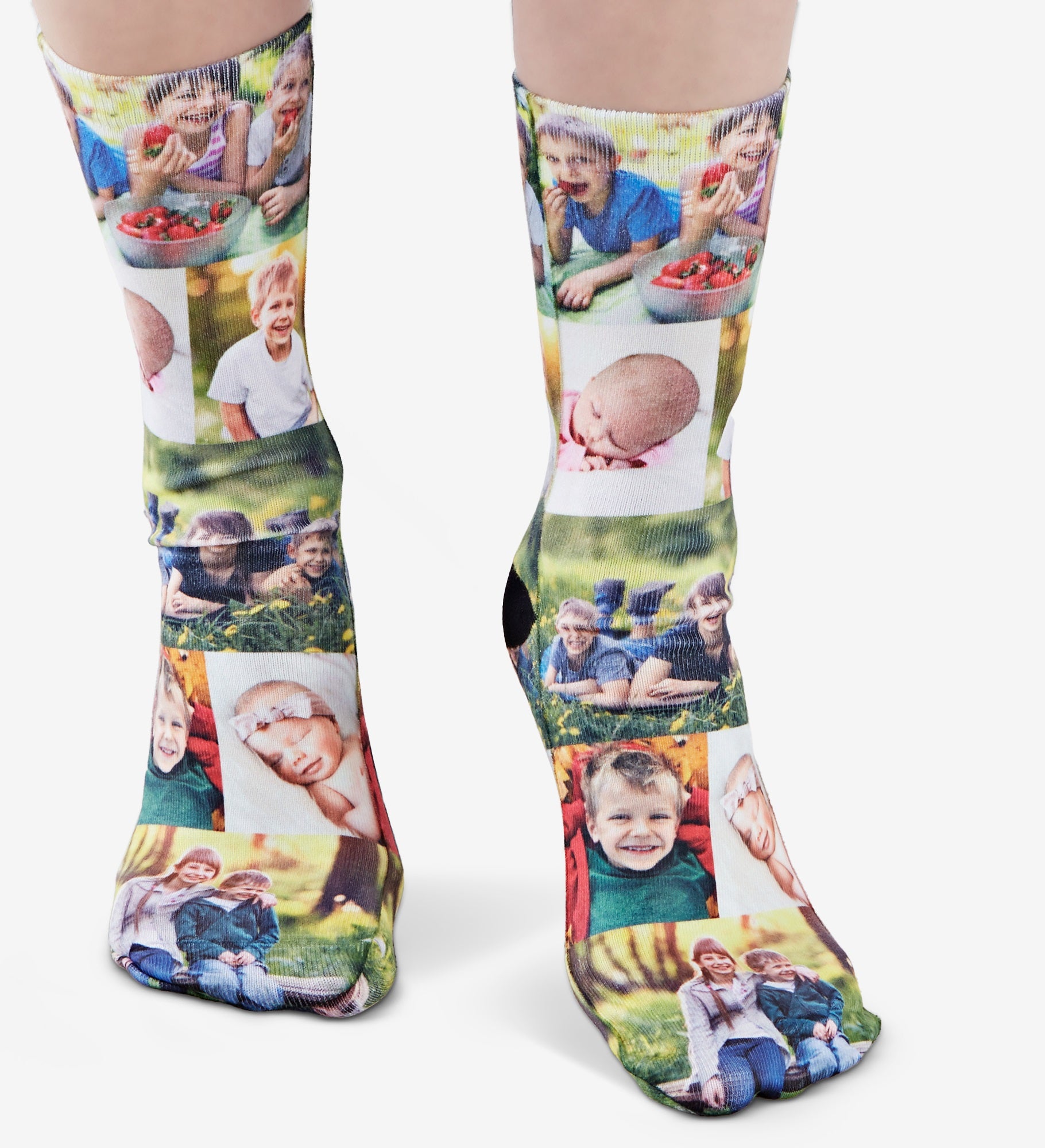 Photo Collage Personalized Photo Adult Socks