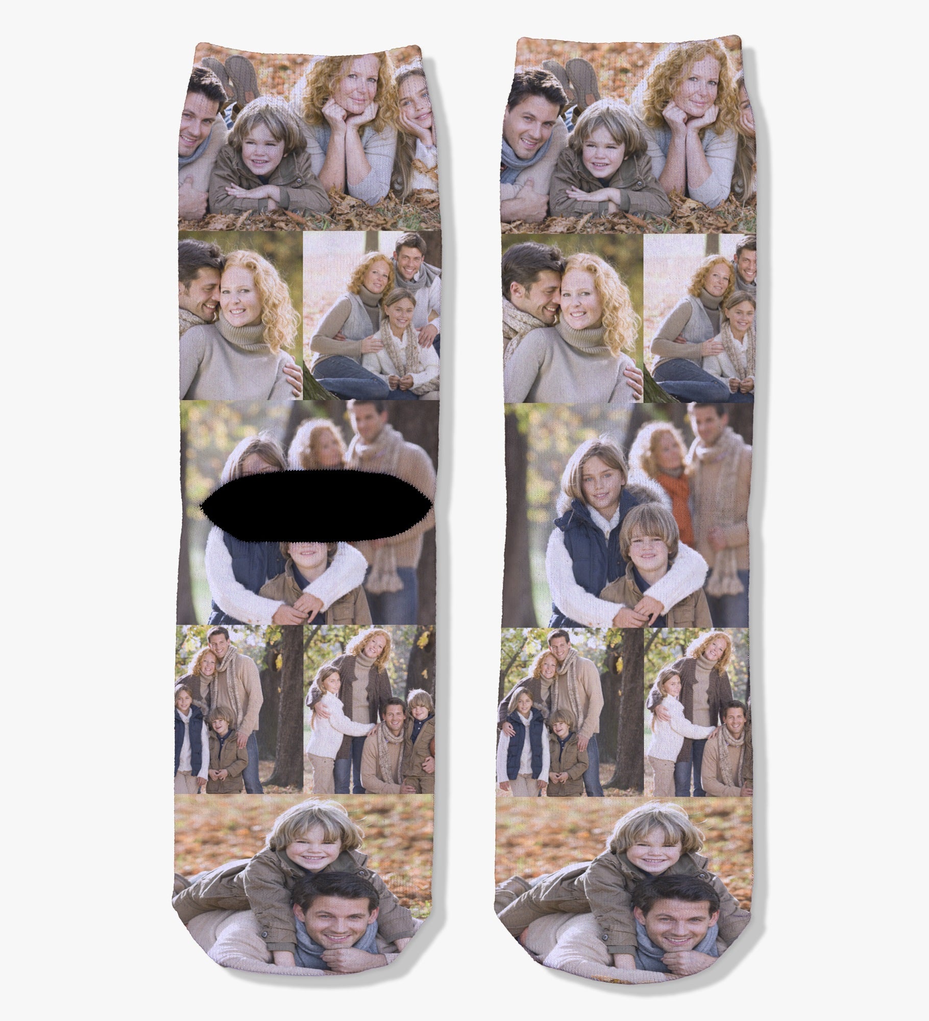 Photo Collage Personalized Photo Adult Socks