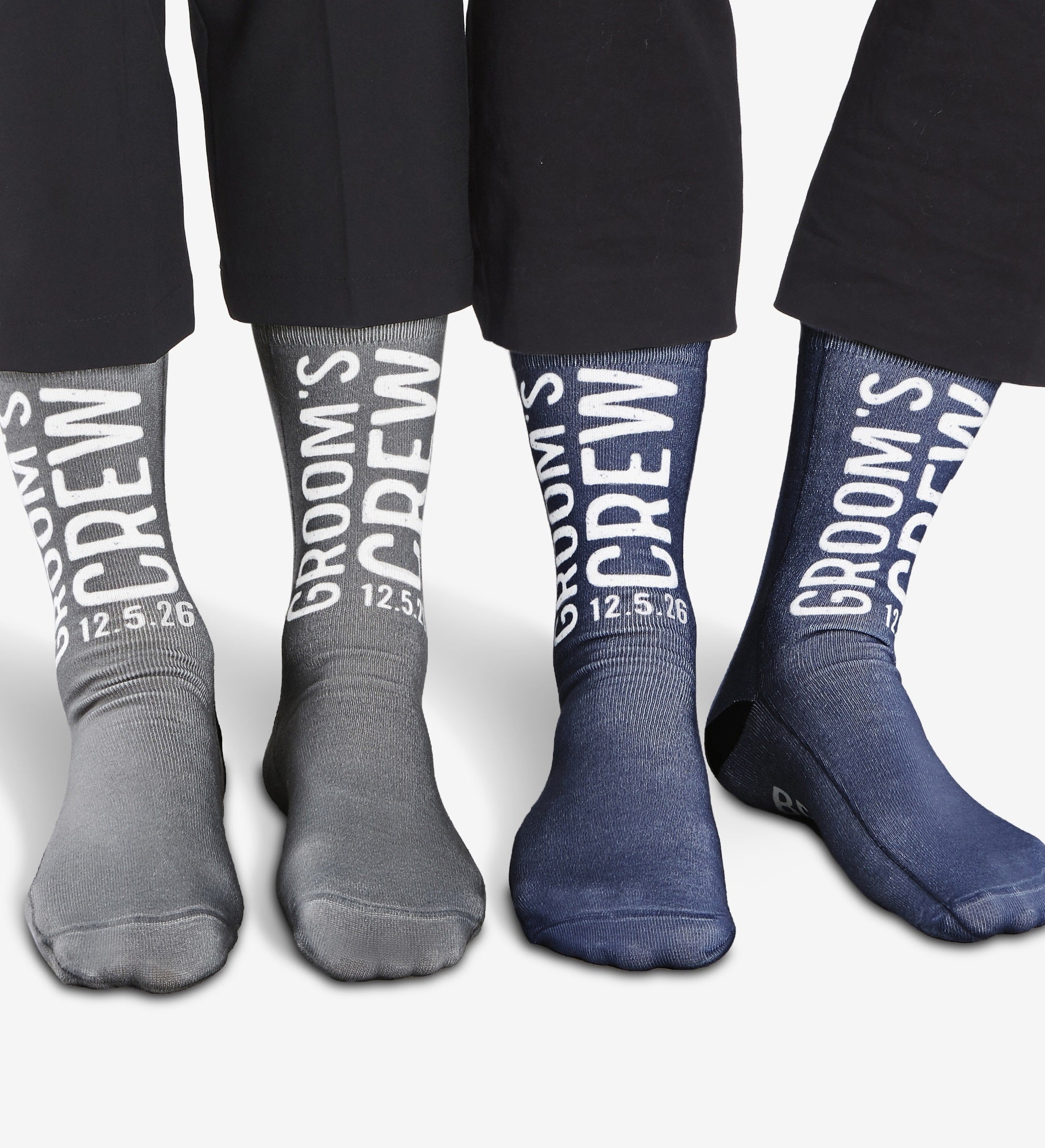 Groom's Crew Personalized Wedding Adult Socks