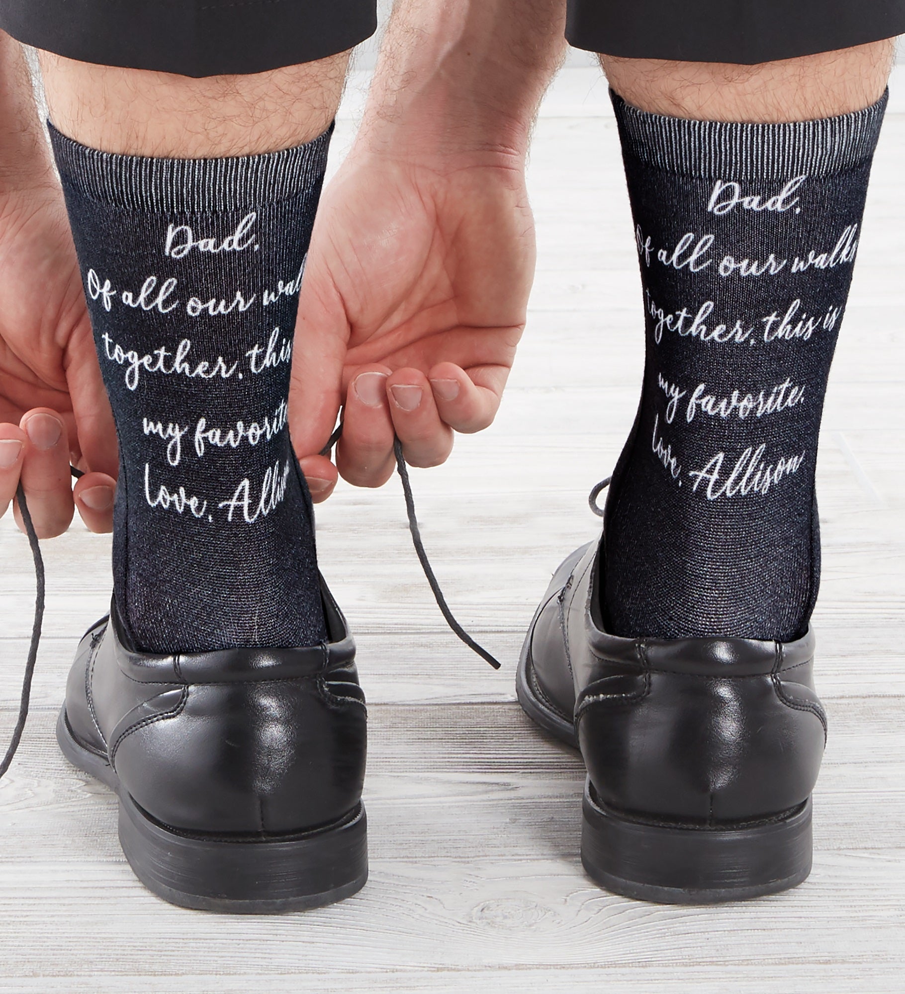 Father Of The Bride Personalized Wedding Socks