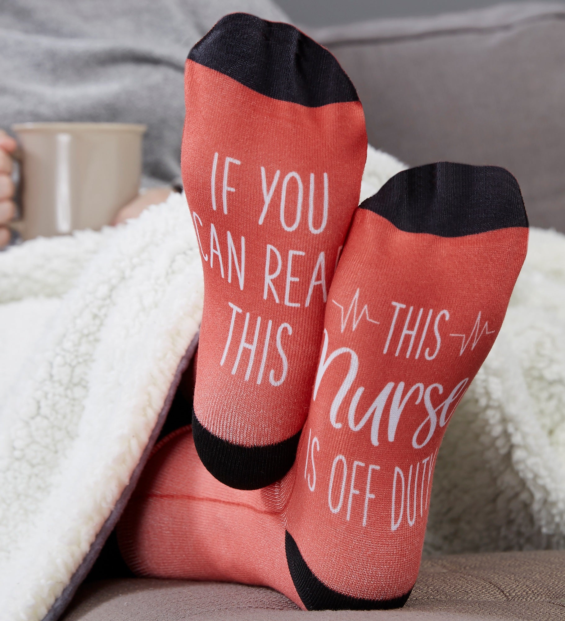 Nurse Off Duty Personalized Adult Socks