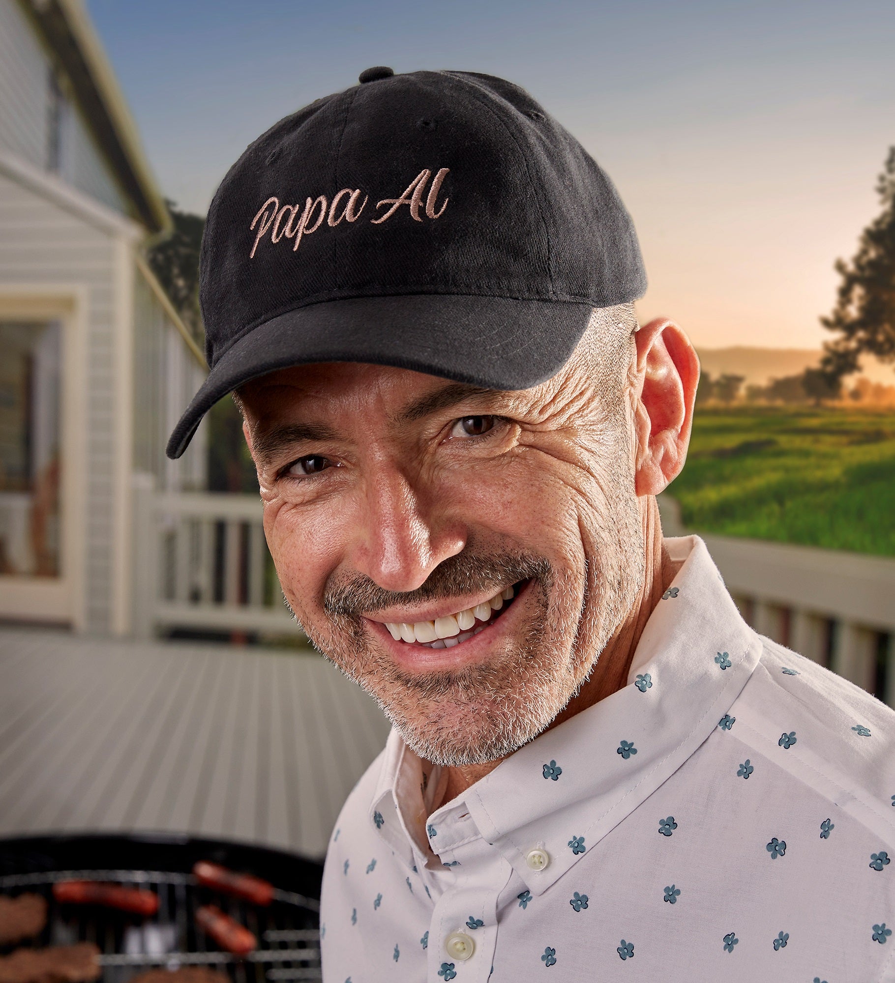 Established Grandpa Personalized Baseball Cap