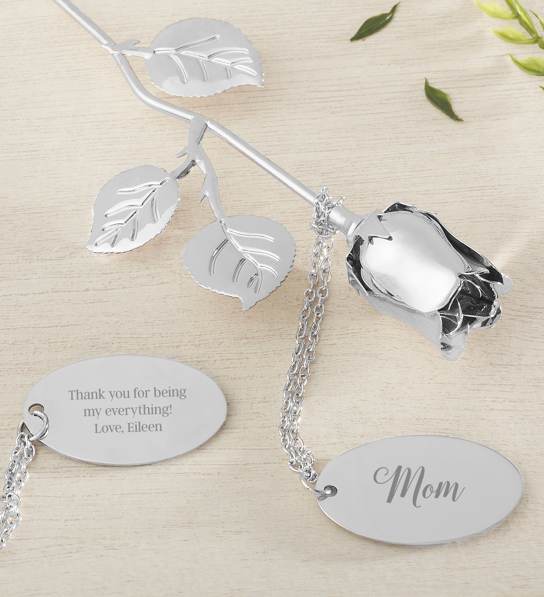 For Her Engraved Keepsake Rose