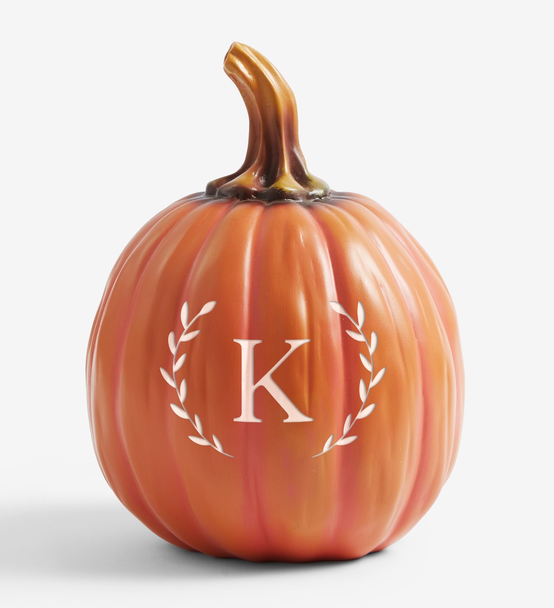Laurel Initial Personalized Monogram Pumpkins