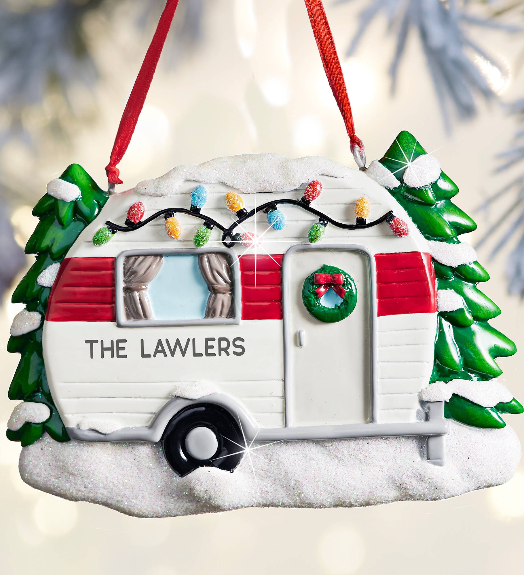 Christmas Camper<sup>©</sup> Personalized Ornament