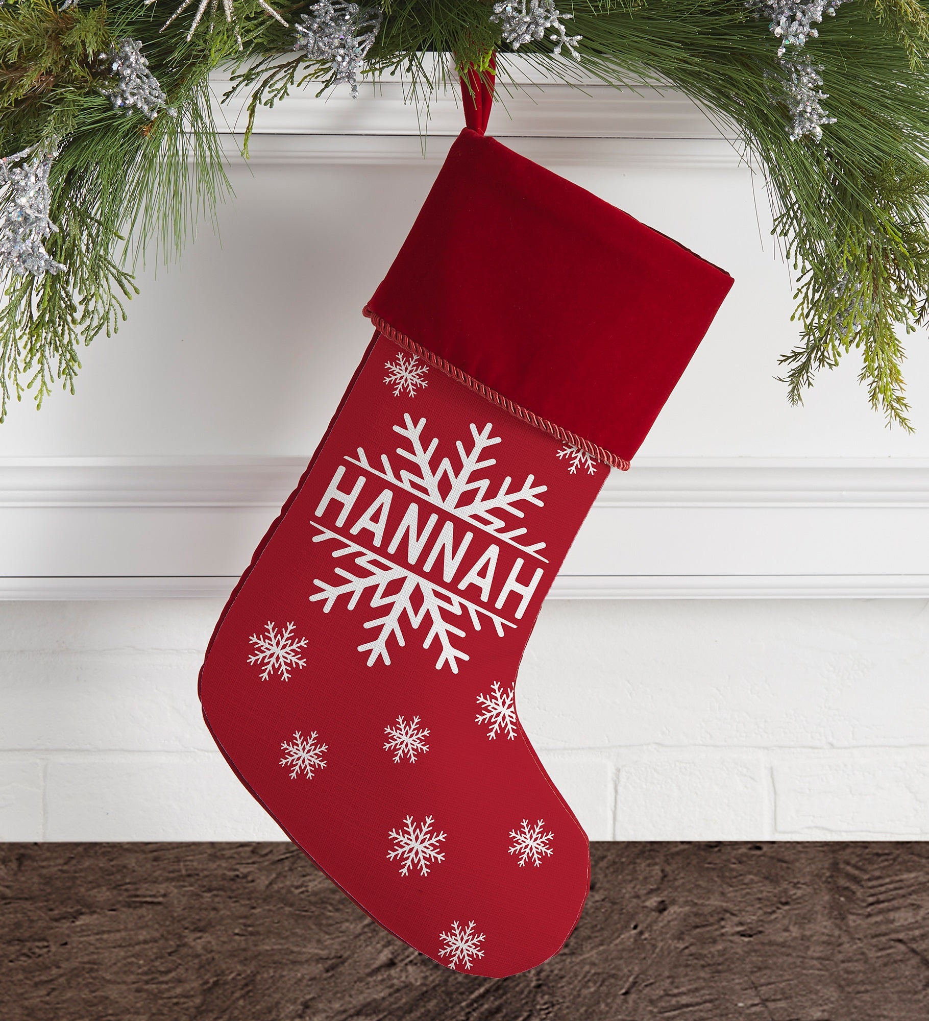 Snowflake Family Personalized Christmas Stockings
