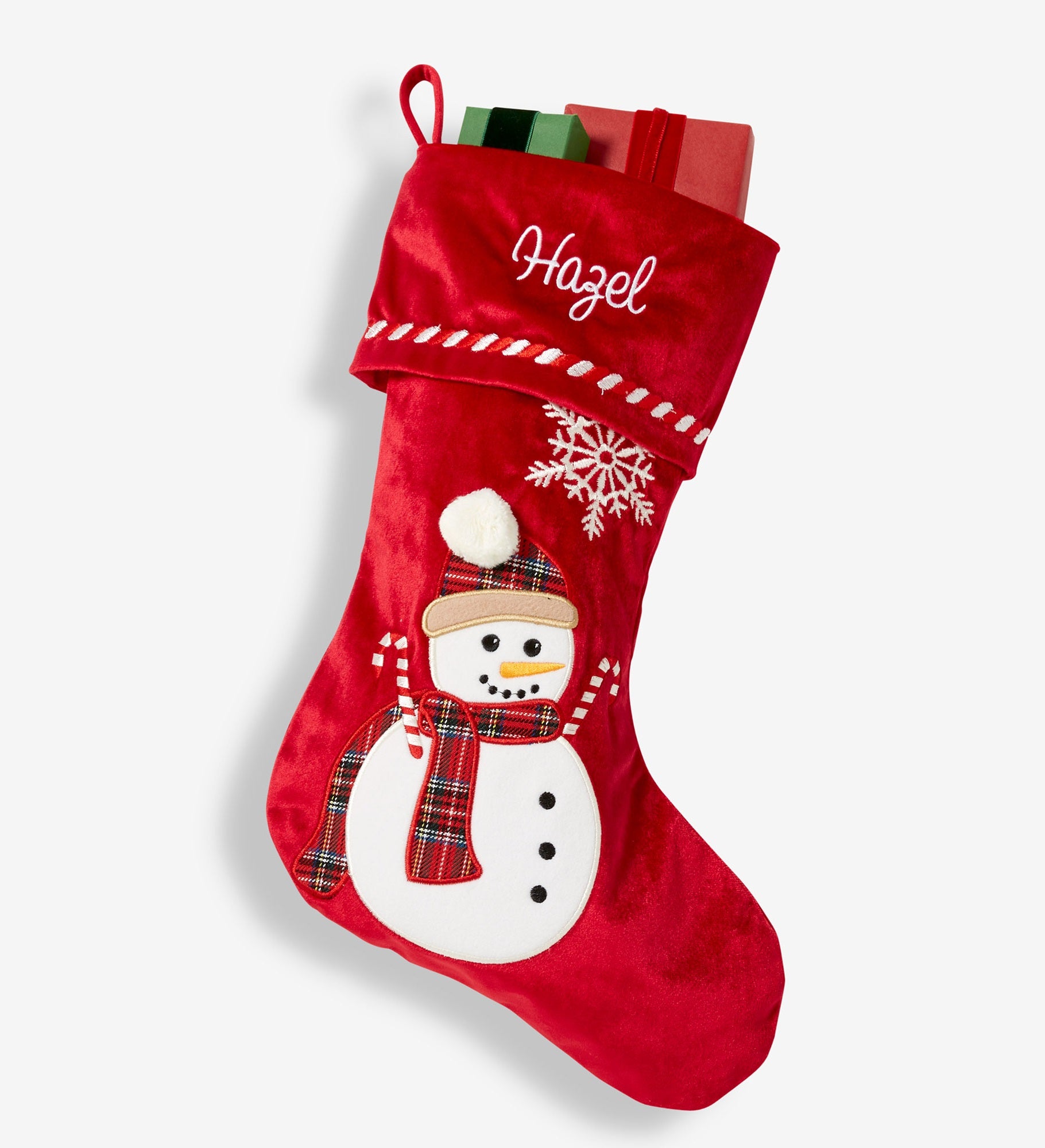 Candy Cane Character Personalized Christmas Stocking