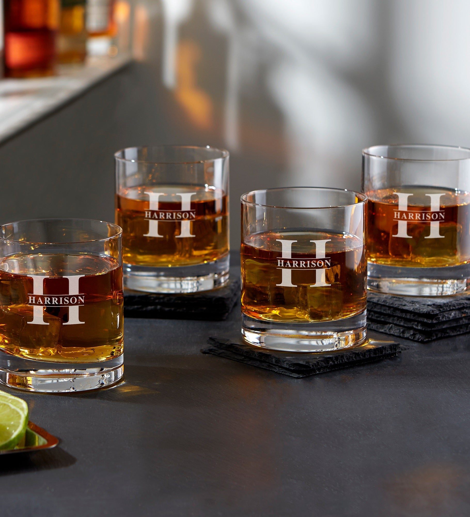 Luigi Bormioli® Lavish Last Name Engraved Old Fashioned Whiskey Glass