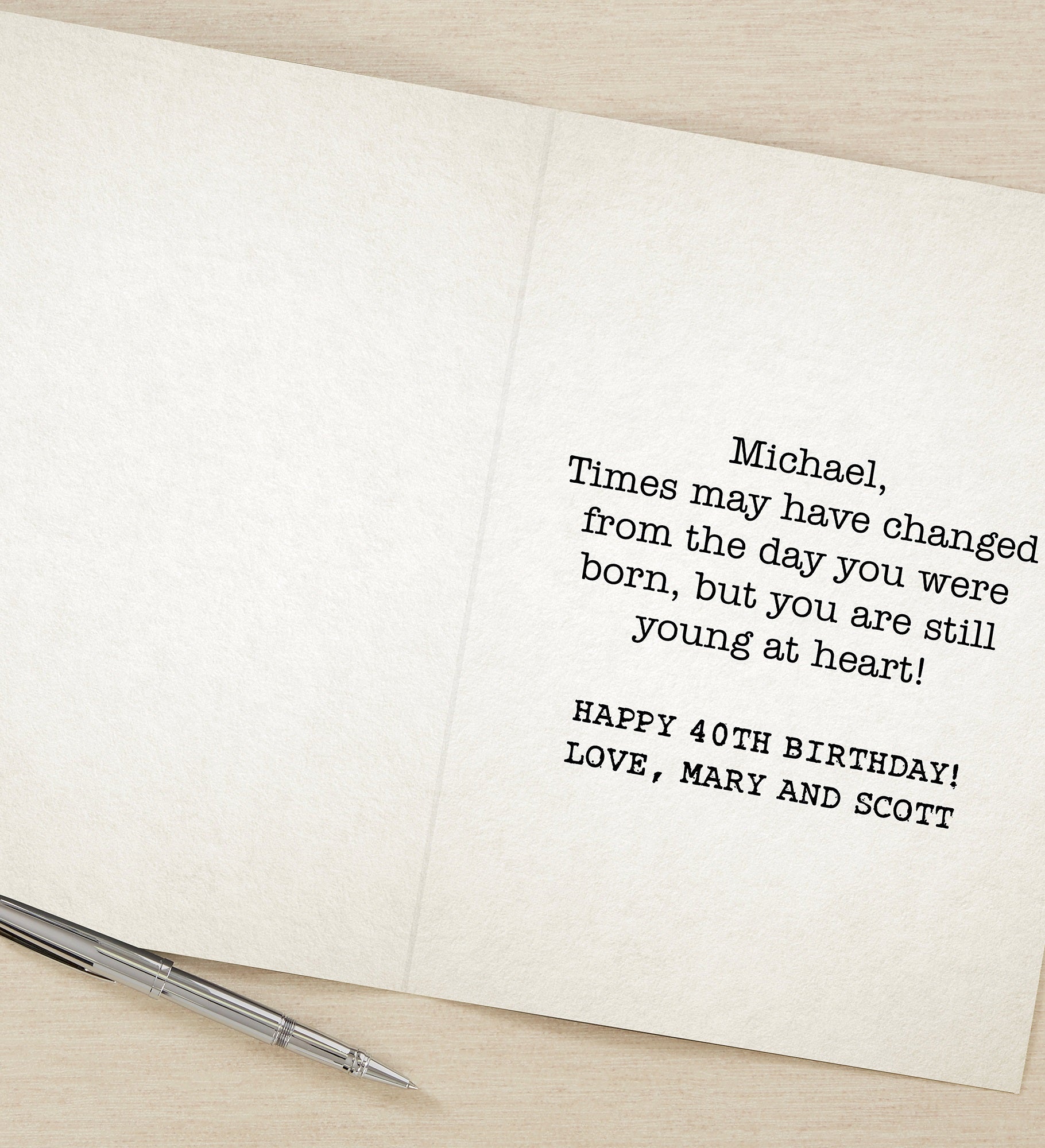 Back in the Day Personalized Oversized Birthday Greeting Card