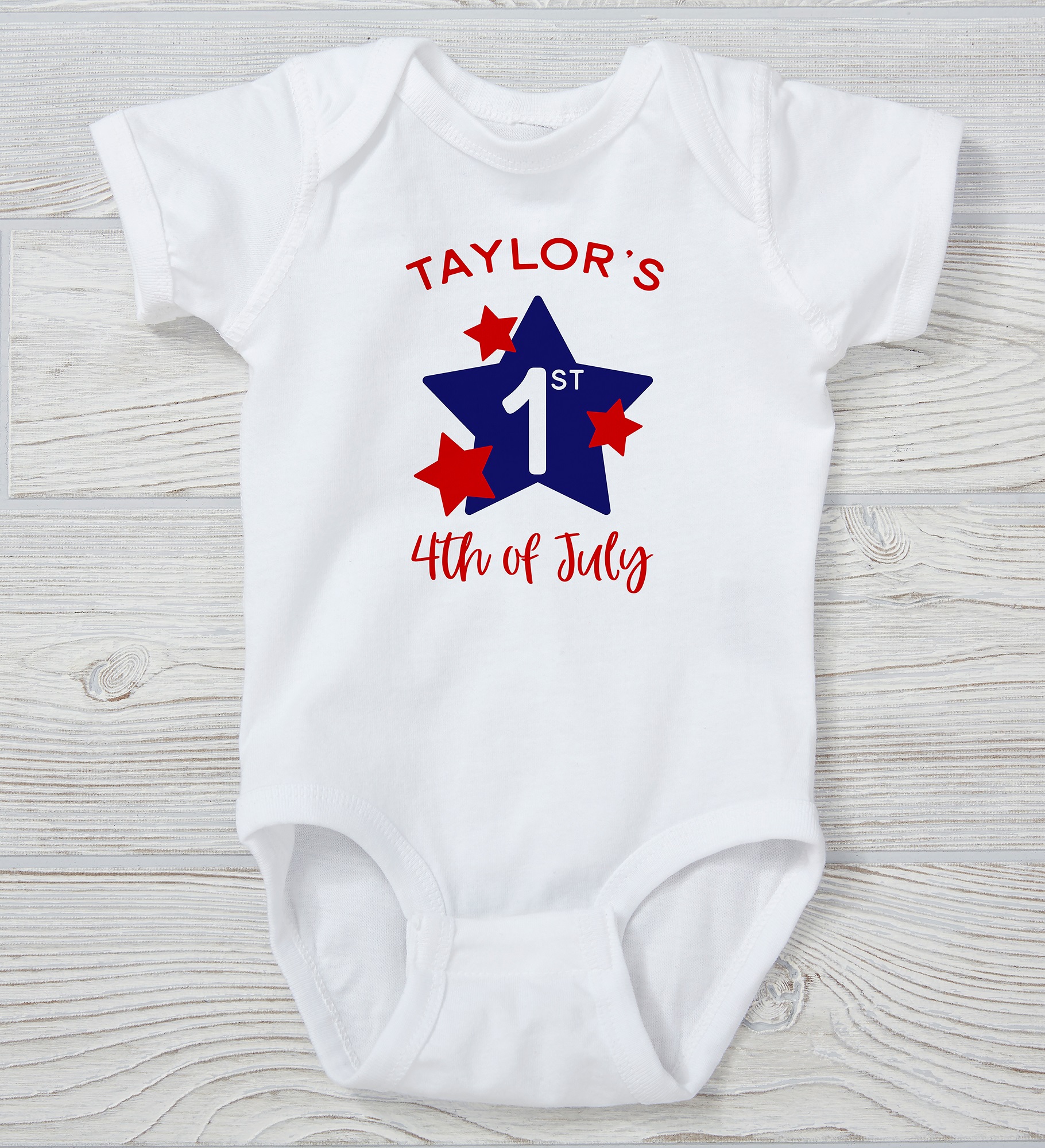 First 4th of July Personalized Baby Clothing