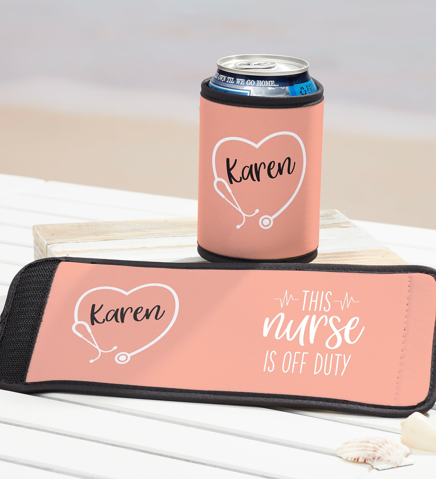 Nurse Off Duty Personalized Can & Bottle Wrap