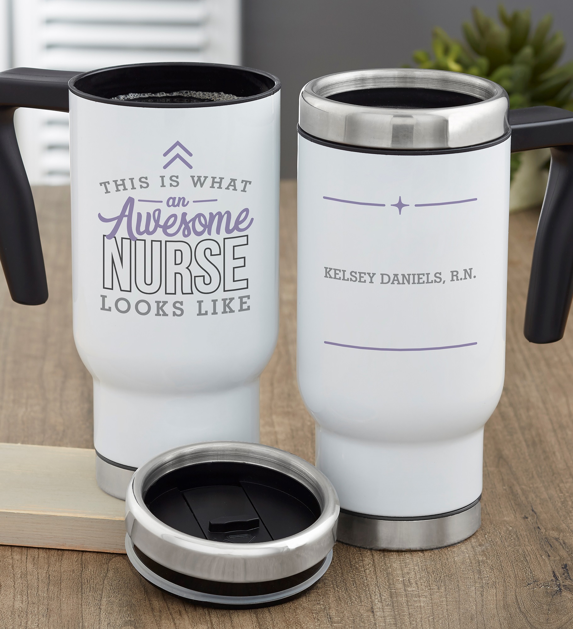 This is What an Awesome Nurse Looks Like Personalized 14 oz. Commuter Travel Mug