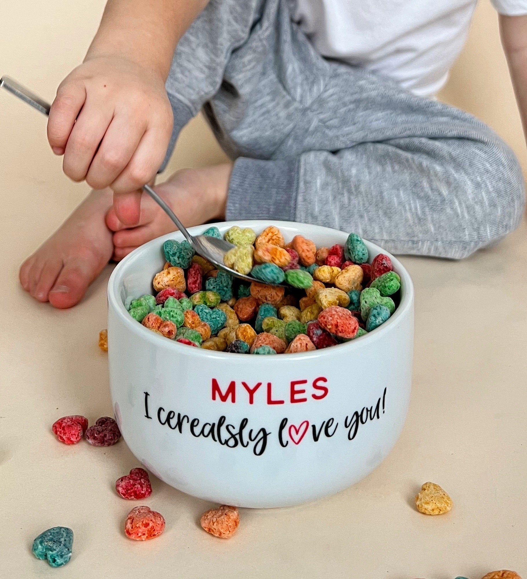 I Cerealsly Love You Personalized 14 oz. Romantic Cereal Bowl