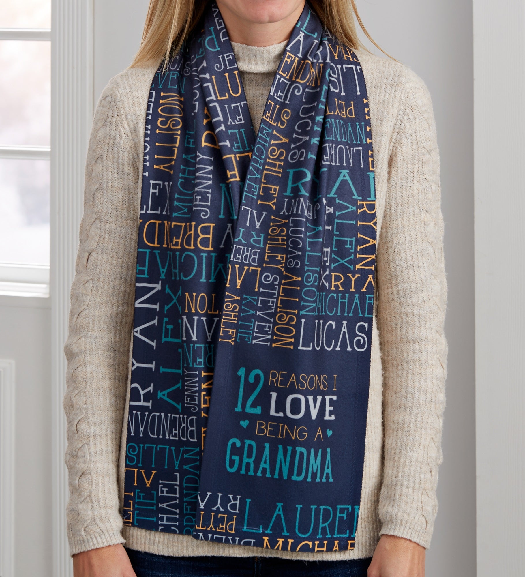 Reasons Why For Grandma Personalized Women's Scarf
