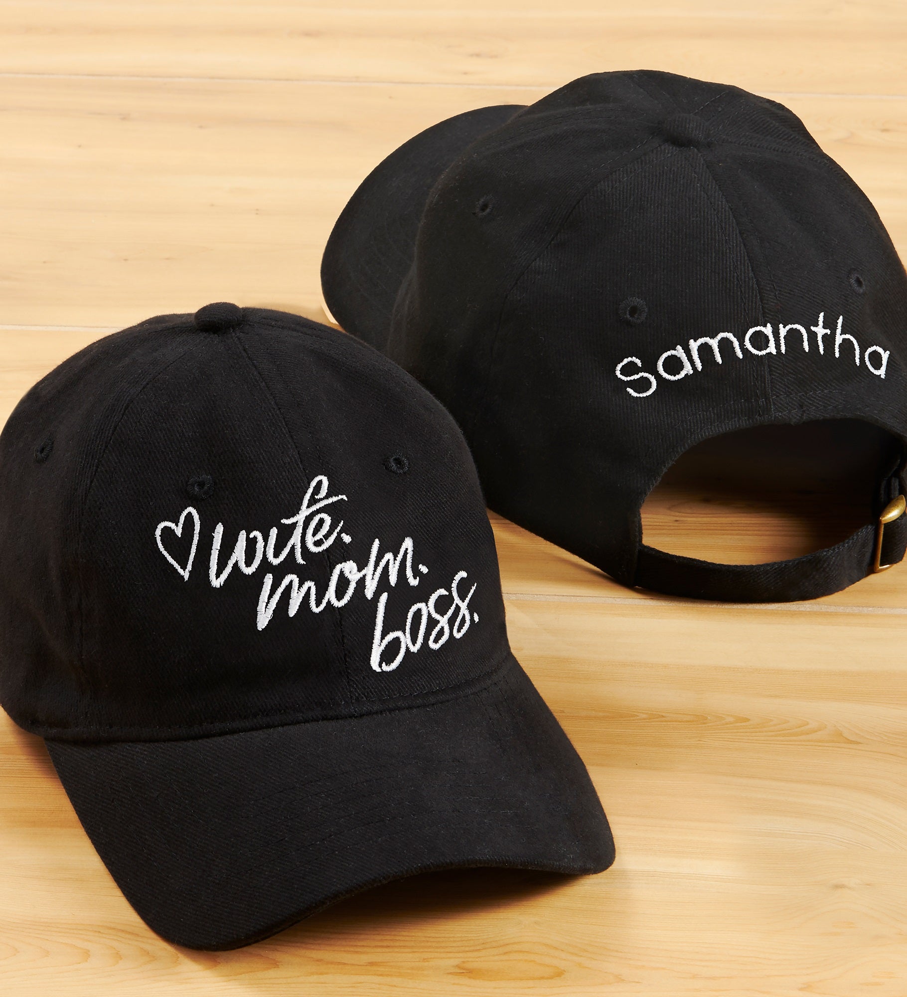 Wife. Mom. Boss. Personalized Baseball Cap